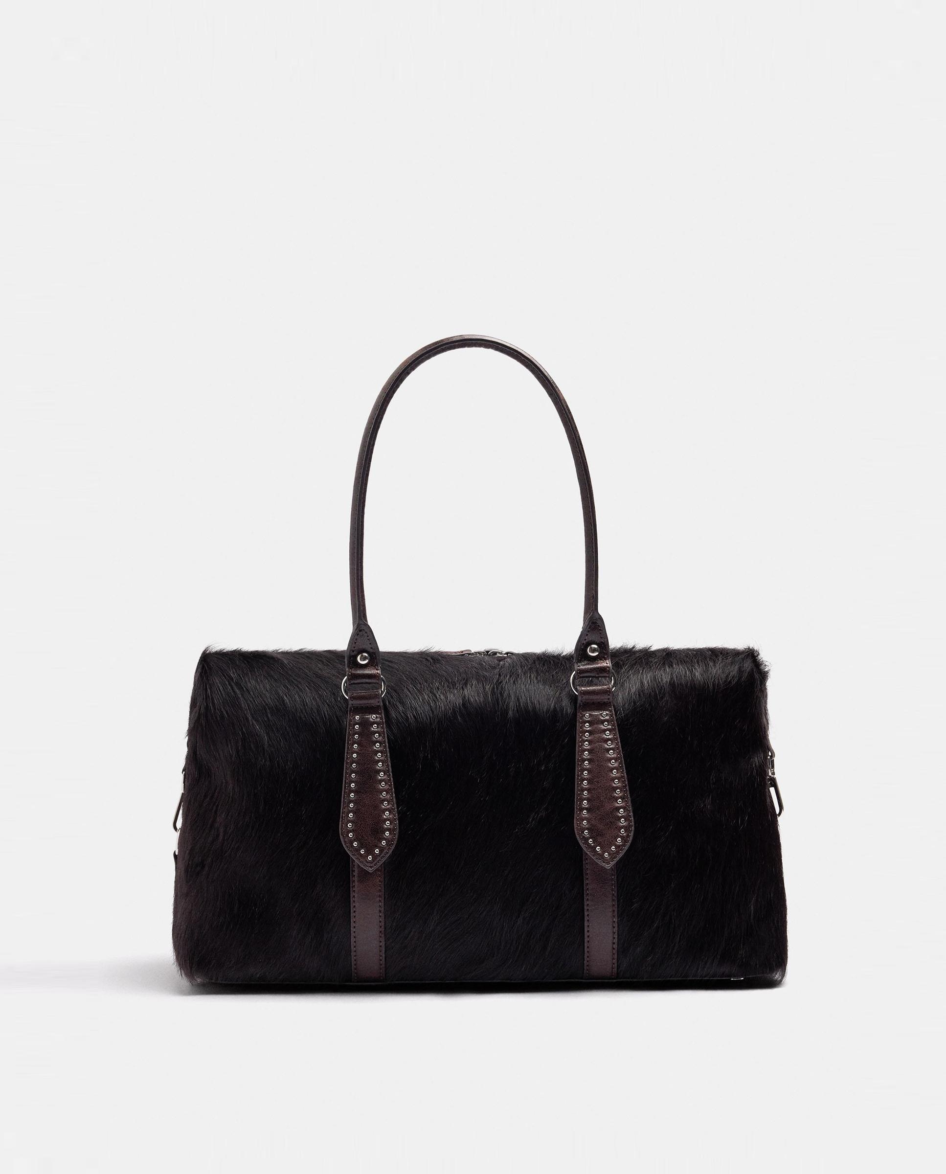 Bolso de hombro con cierre de cremallera en liso - Parfois - Marrón oscuro Marrón oscuro-1
