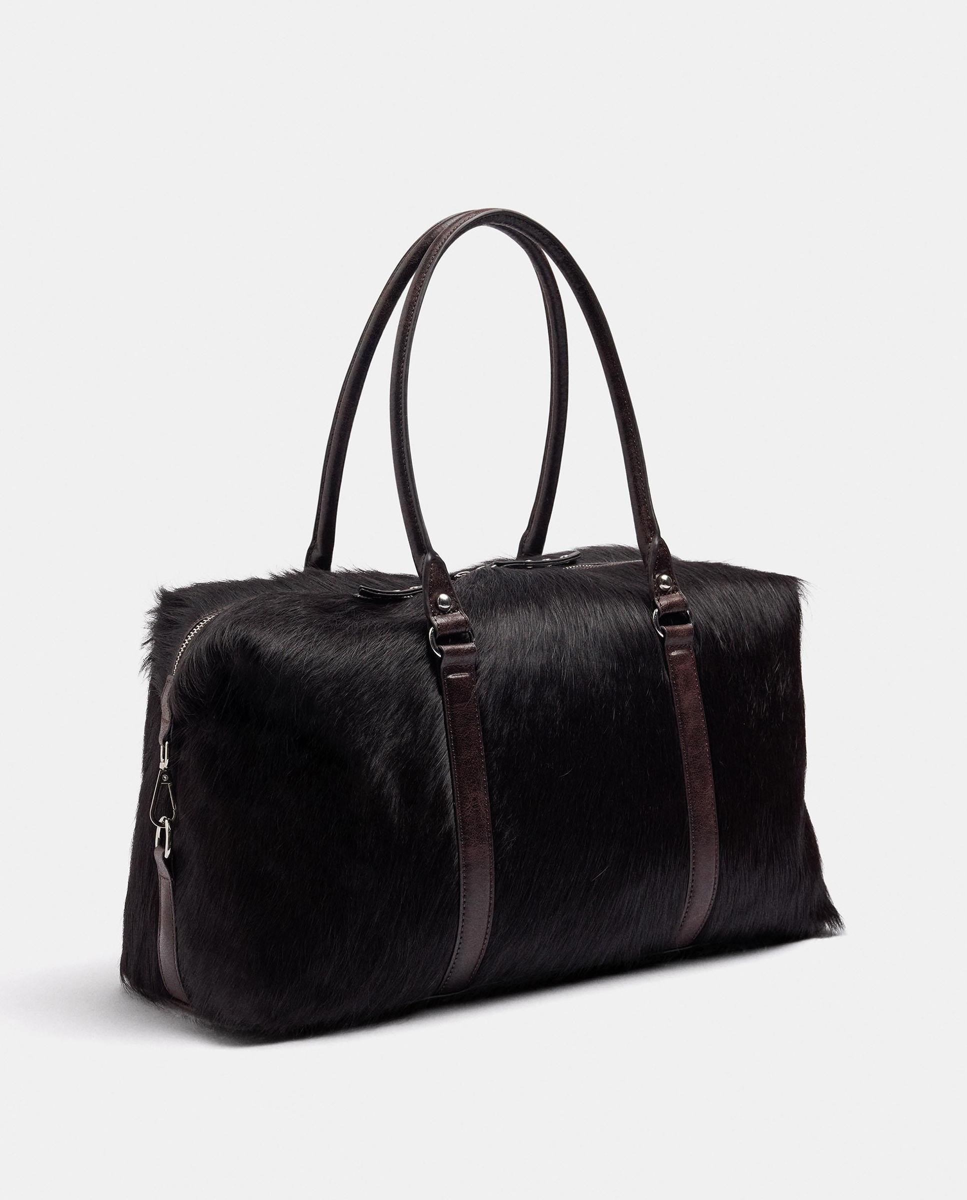 Bolso de hombro con cierre de cremallera en liso - Parfois - Marrón oscuro Marrón oscuro-2