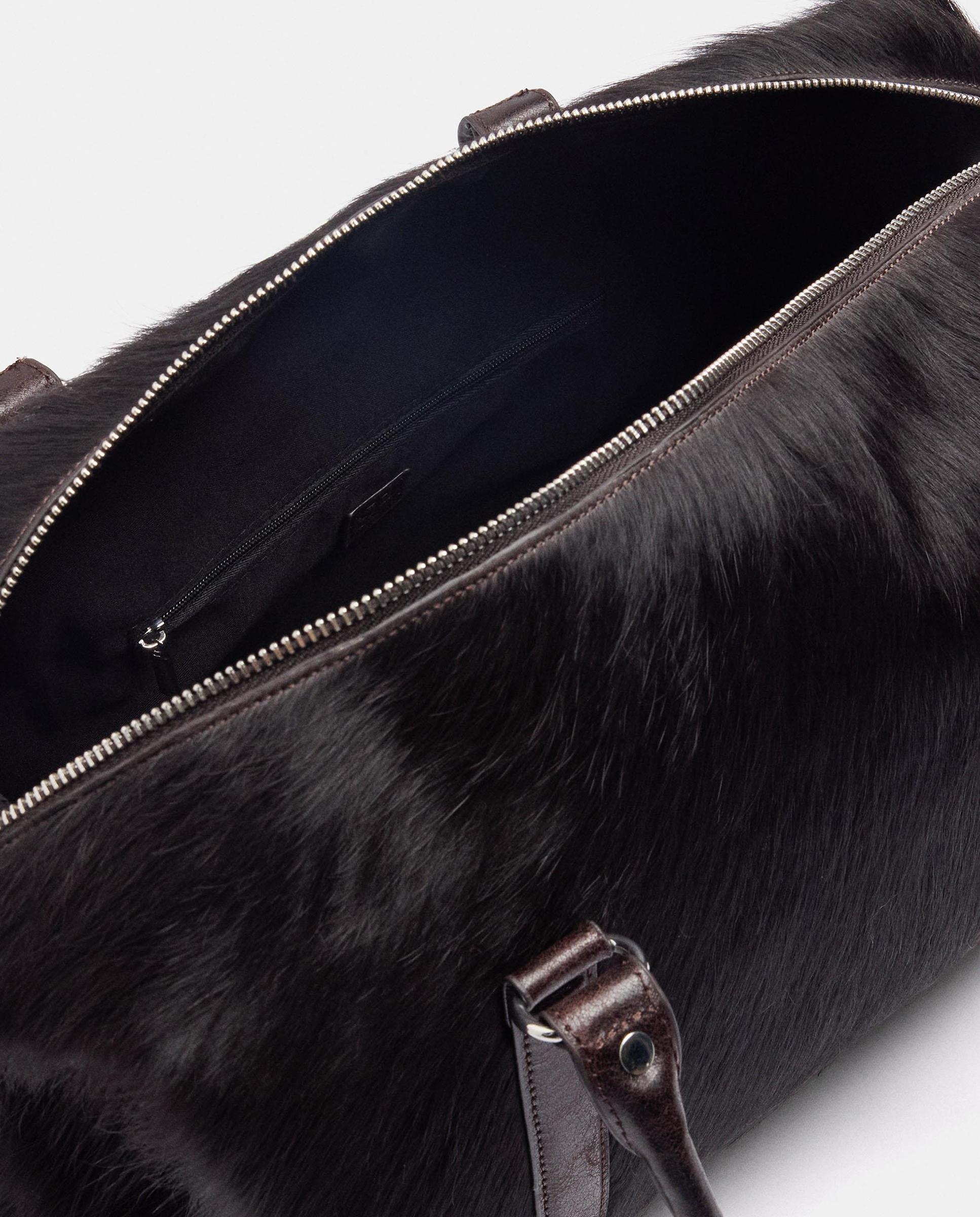 Bolso de hombro con cierre de cremallera en liso - Parfois - Marrón oscuro Marrón oscuro-4