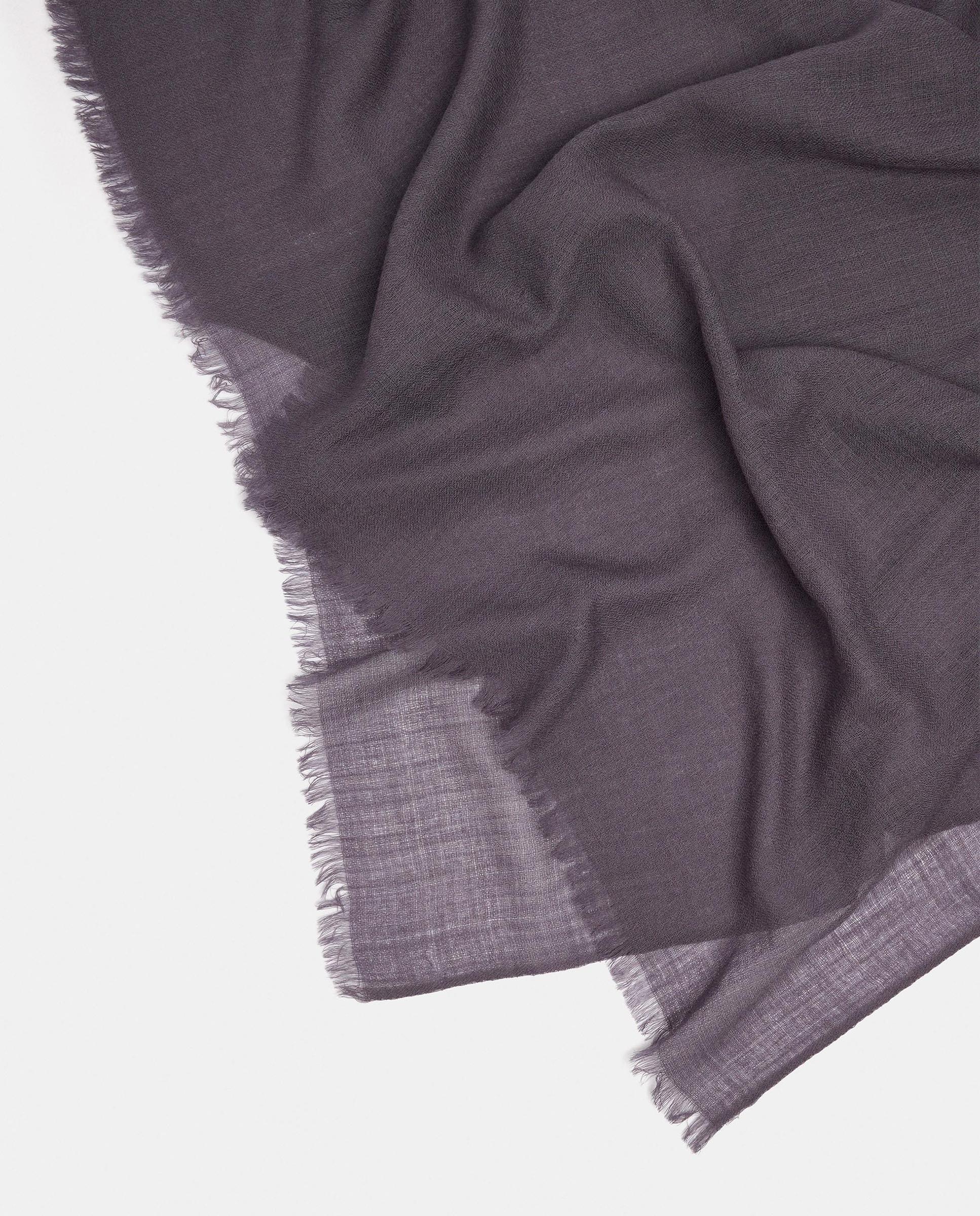 Pañuelo 100% lana con pespuntes en liso - Parfois - Gris Gris-2