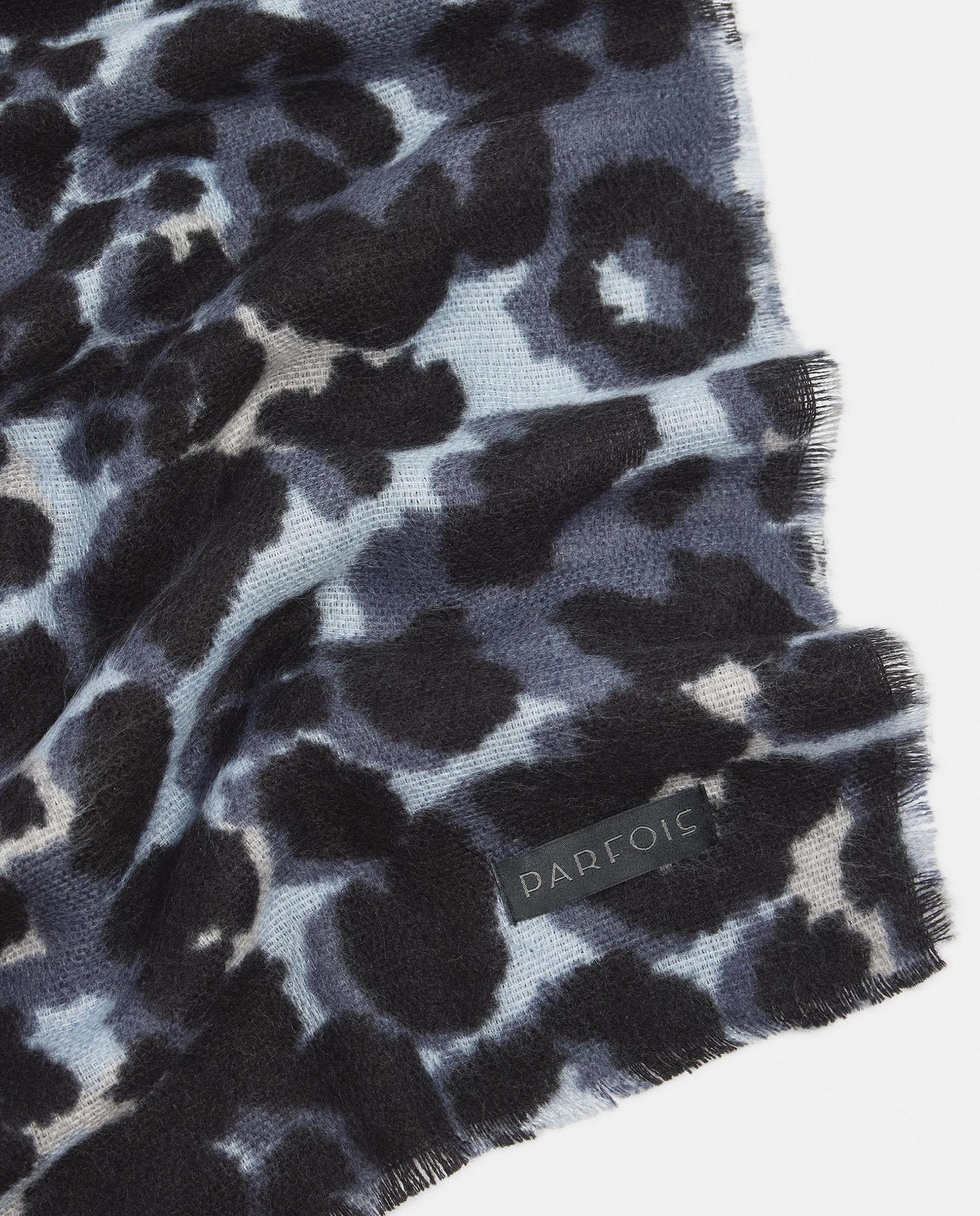 Bufanda 100% lana con estampado animal print - Parfois - Azul Azul-2