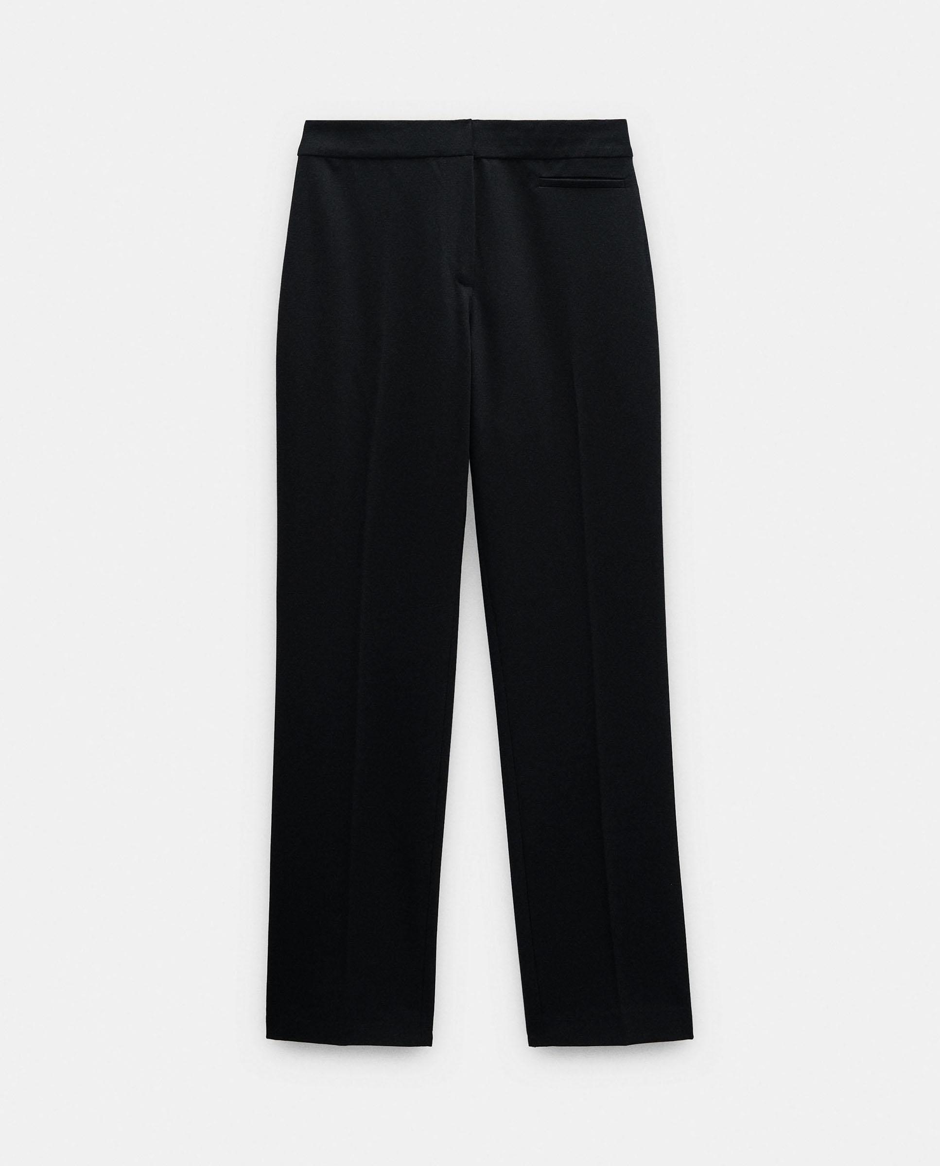 Imagen 5 de Pantalones rectos de mujer con pliegues marcados en liso - Parfois - Negro Negro