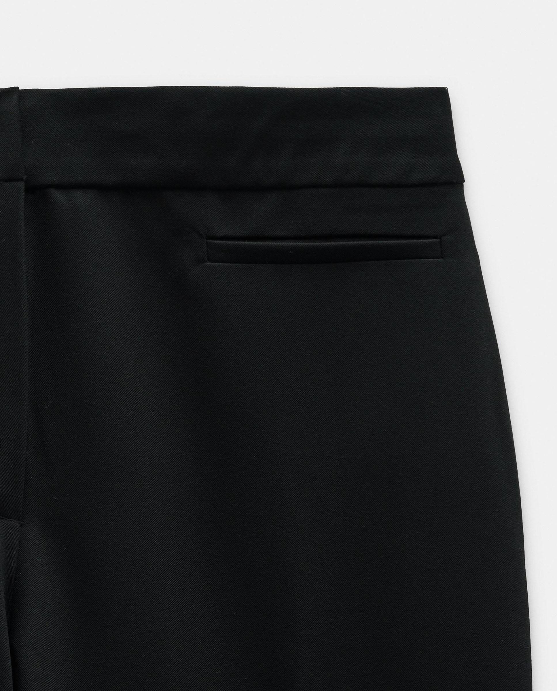 Imagen 6 de Pantalones rectos de mujer con pliegues marcados en liso - Parfois - Negro Negro