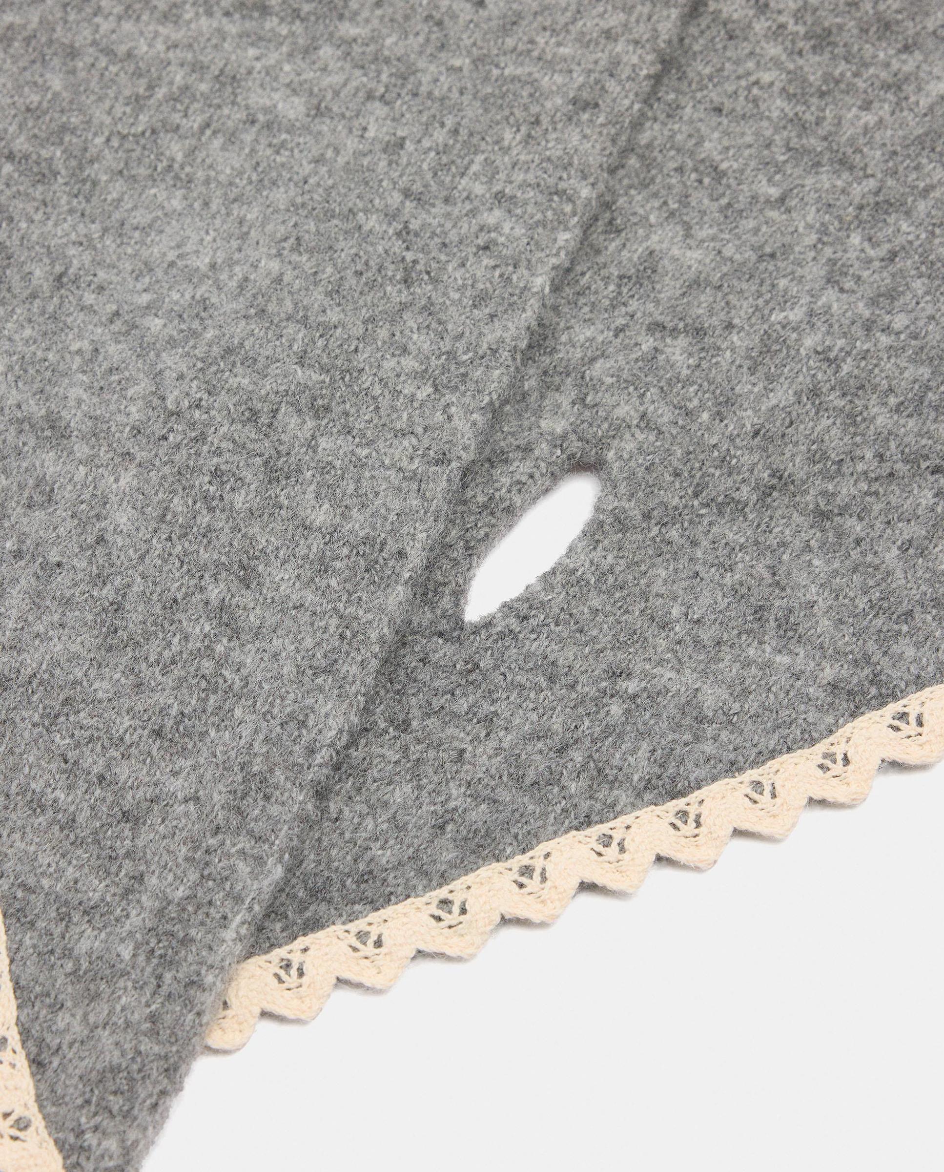 Mantón 100% lana en liso - Parfois - Gris Gris-3