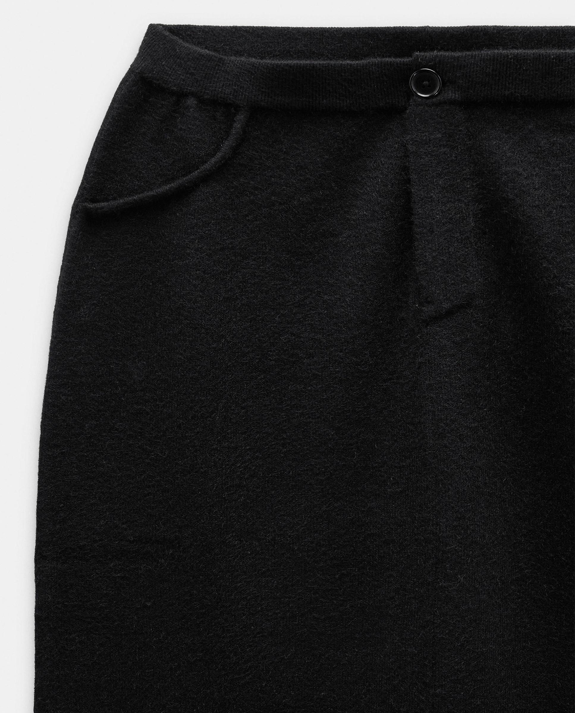 Falda larga de punto en liso - Parfois - Negro Negro-6
