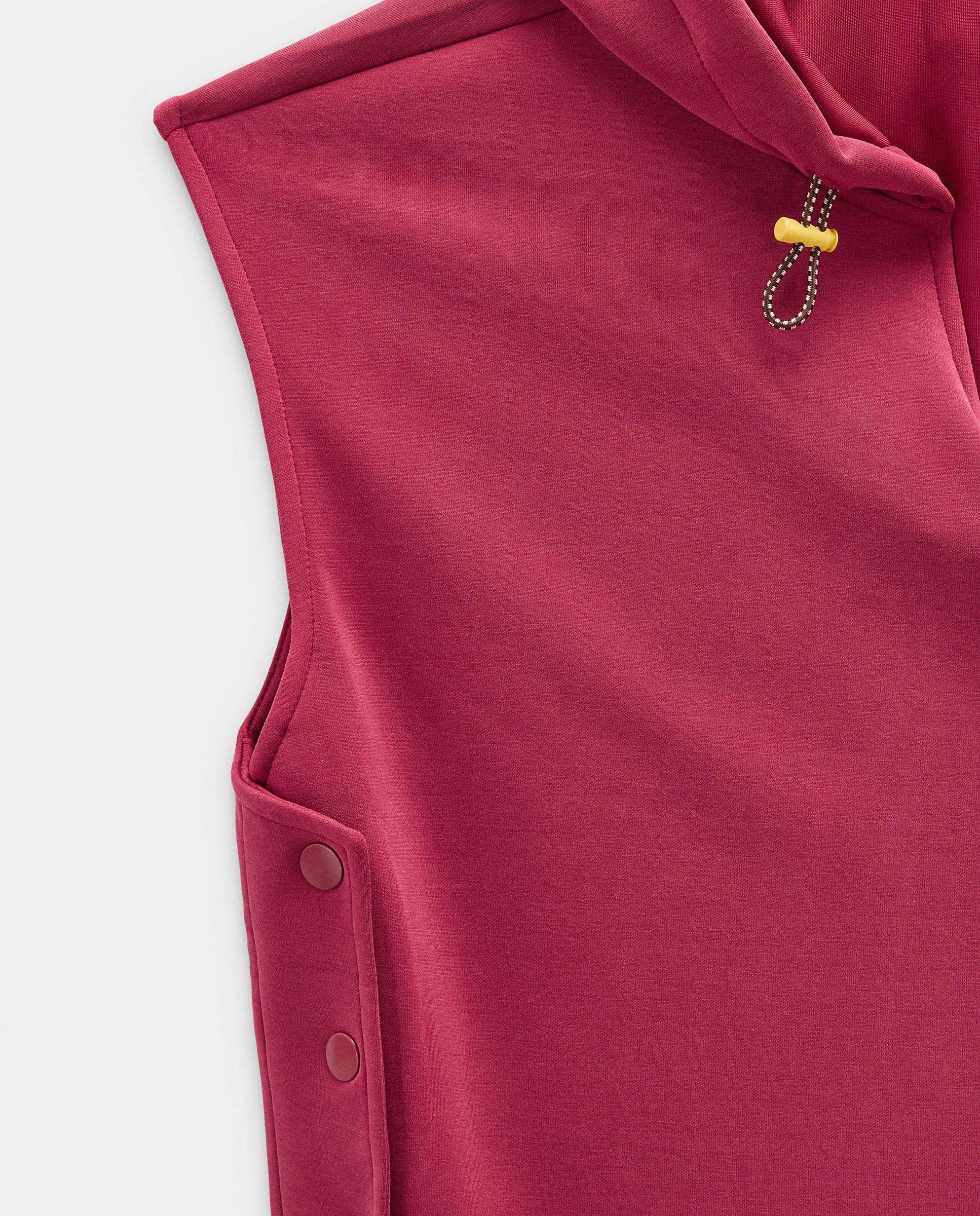 Sudadera de mujer sin mangas con capucha - Parfois - Rojo Rojo-5