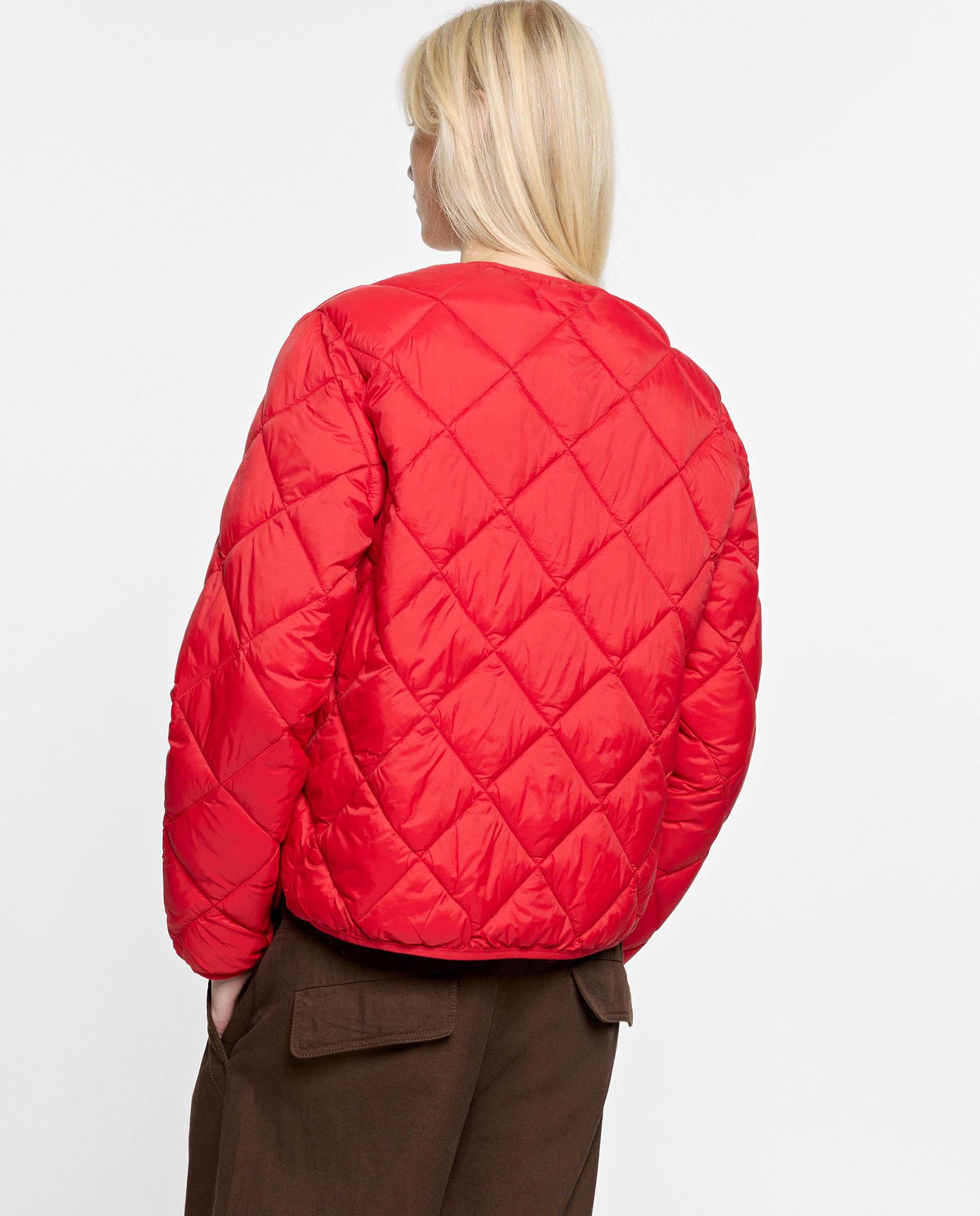 Imagen 5 de Plumífero de mujer acolchado con botones - Parfois - Rojo Rojo