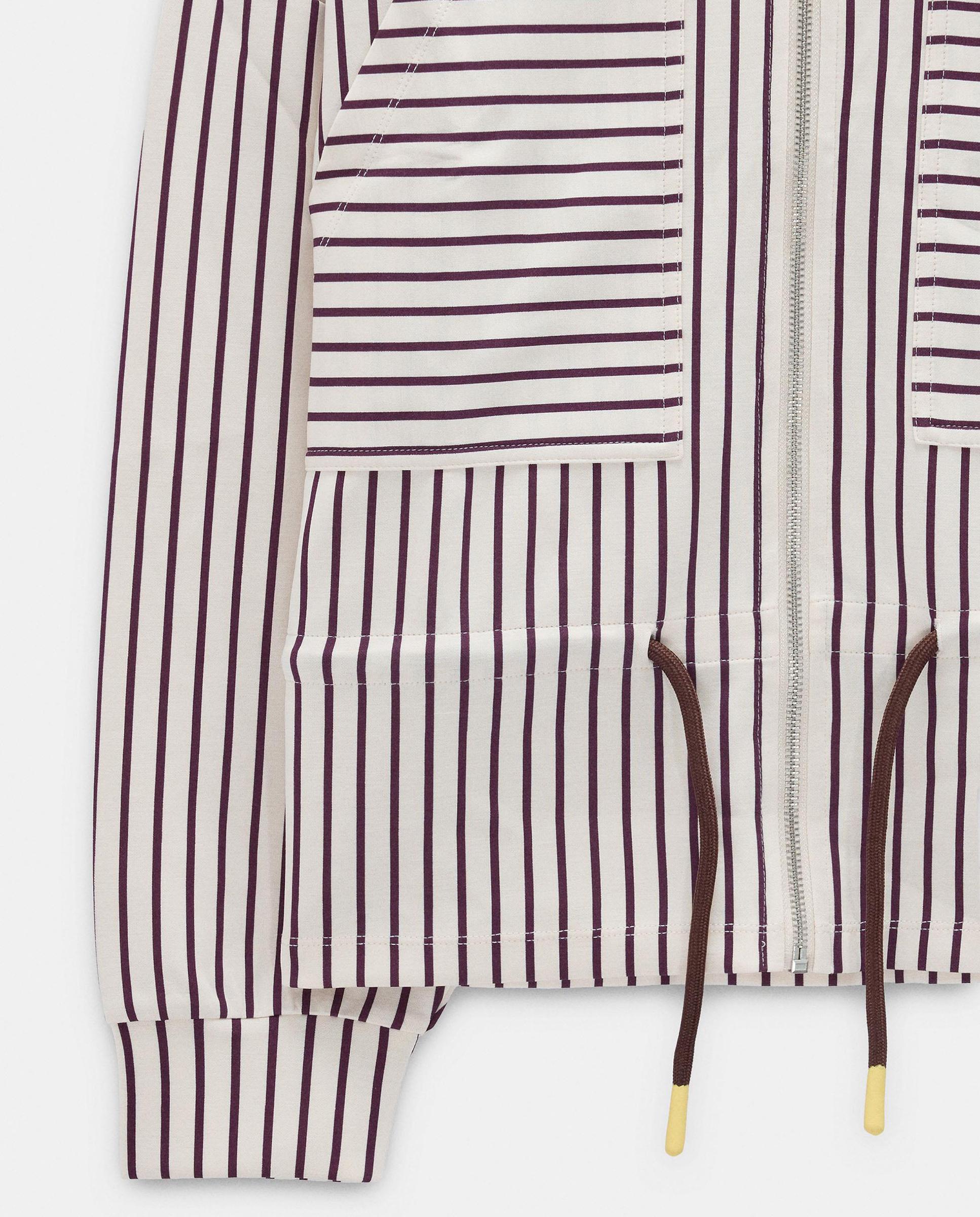 Chaqueta de mujer con cierre de cremallera y estampado de rayas - Parfois - Crudo Crudo-8