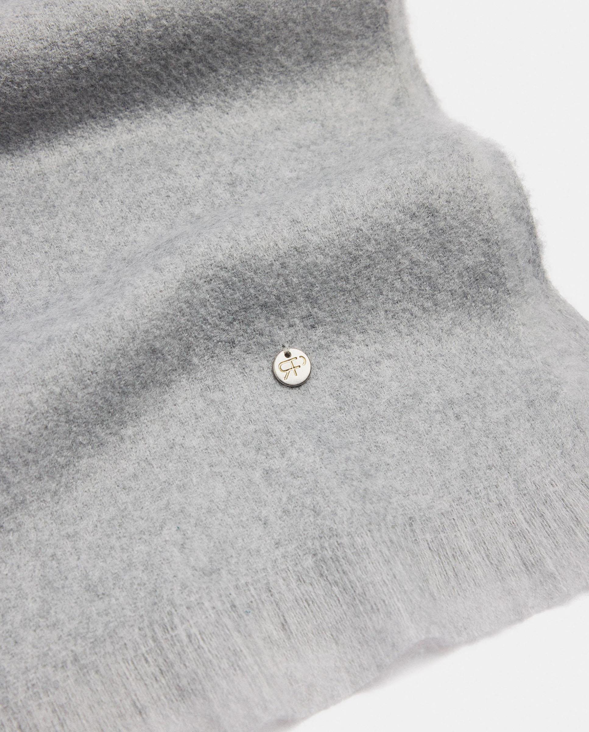 Bufanda 100% lana en liso - Parfois - Gris Gris-2