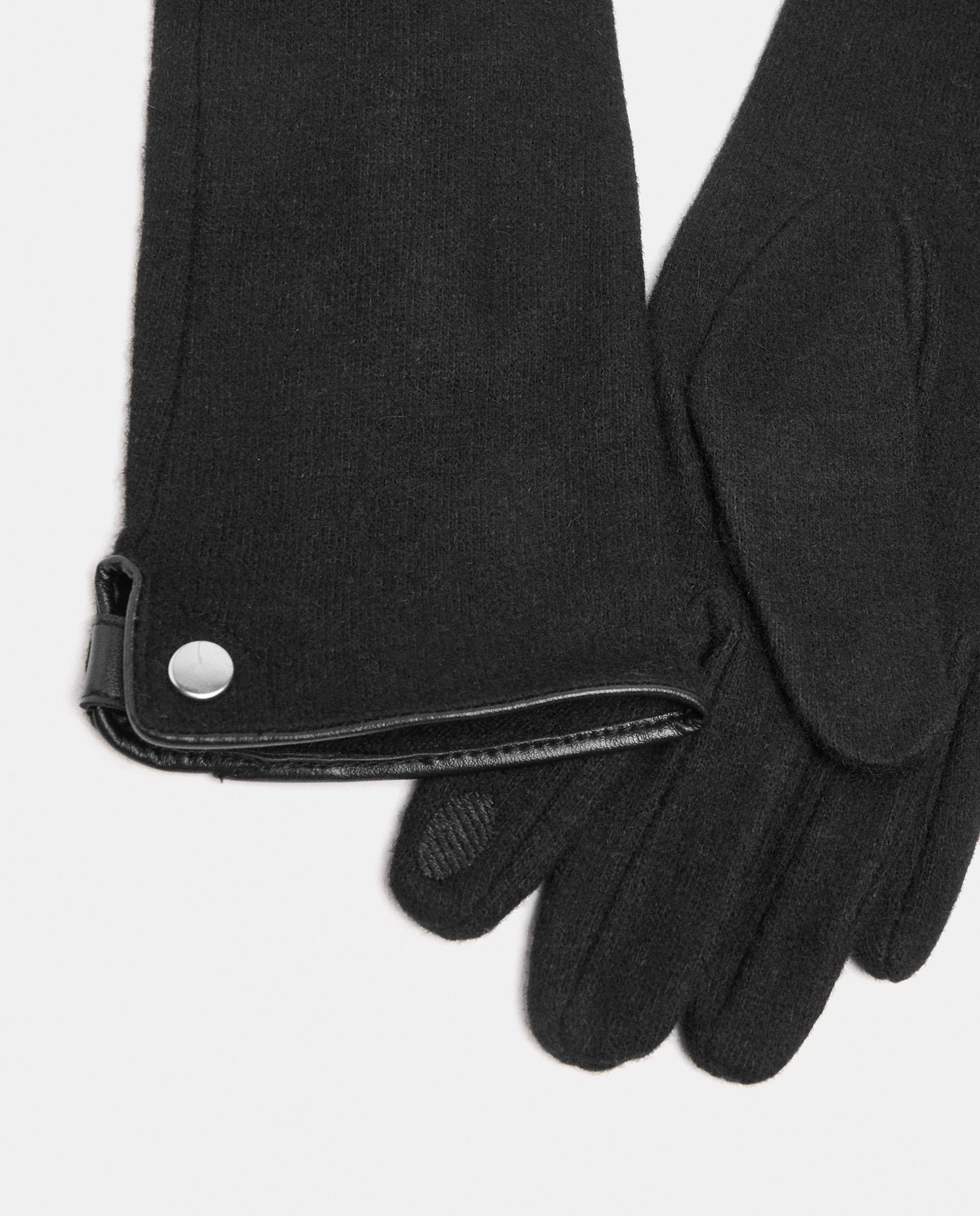 Guantes de punto de mujer 100% lana en liso - Parfois - Negro Negro-3