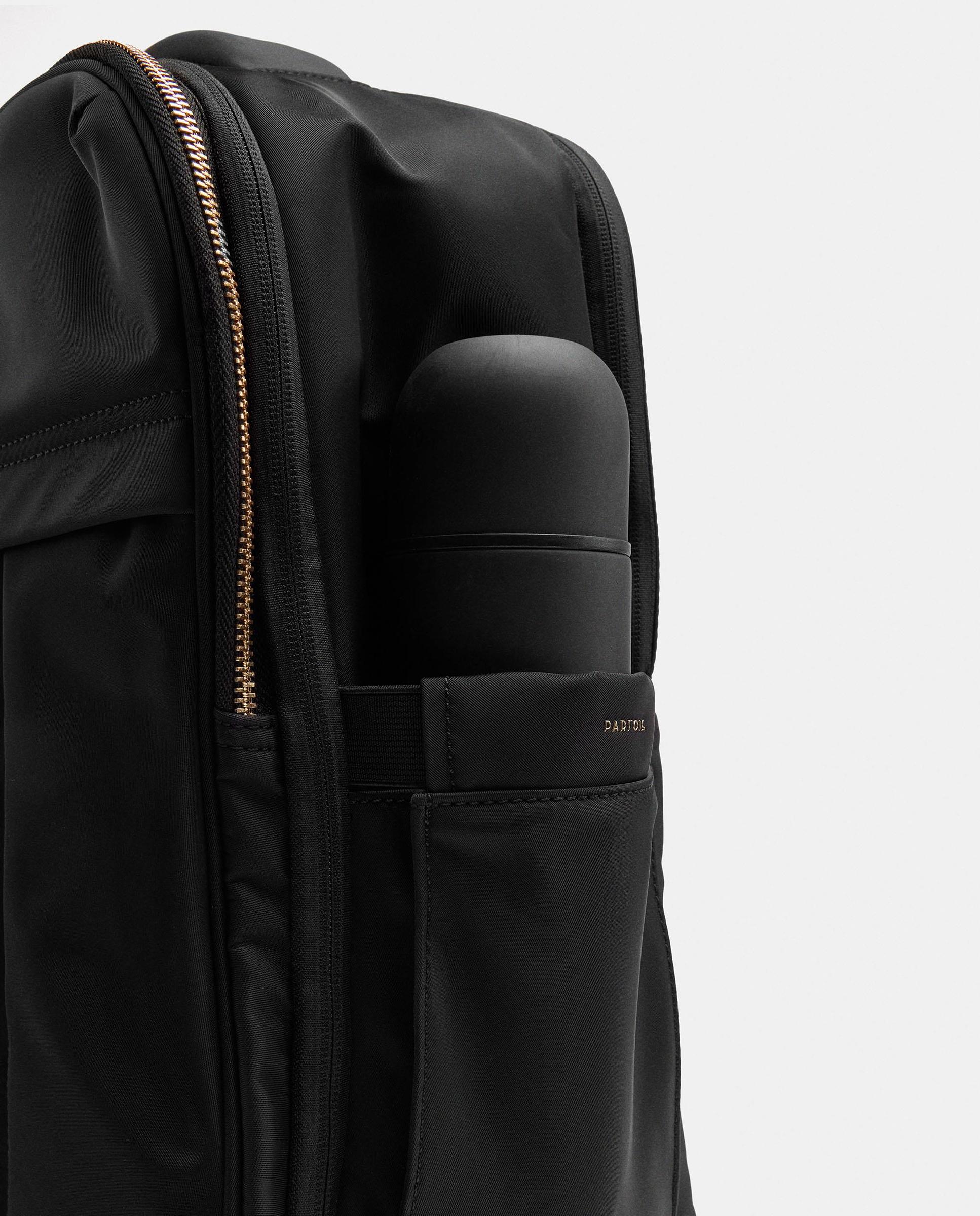 Mochila de mujer con varios compartimentos y cierre de cremallera en liso - Parfois - Negro Negro-6