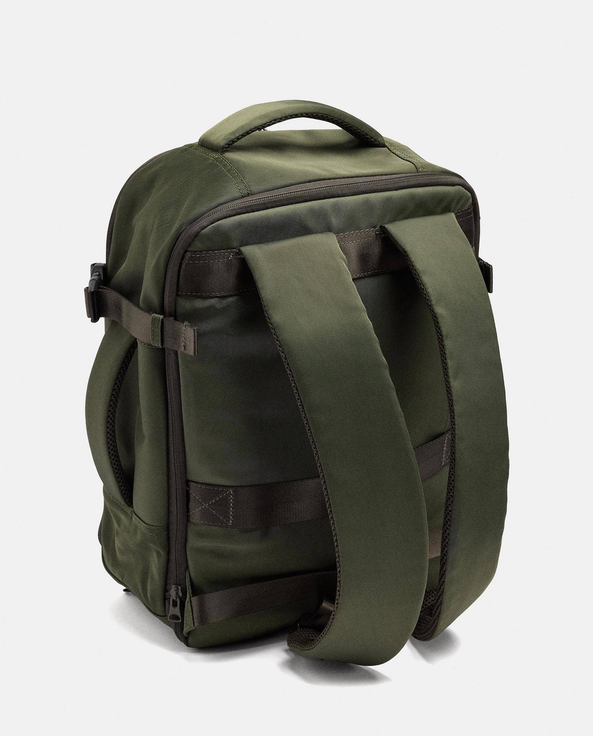 Mochila de mujer con varios compartimentos y cierre de cremallera en liso - Parfois - Kaki Kaki-2