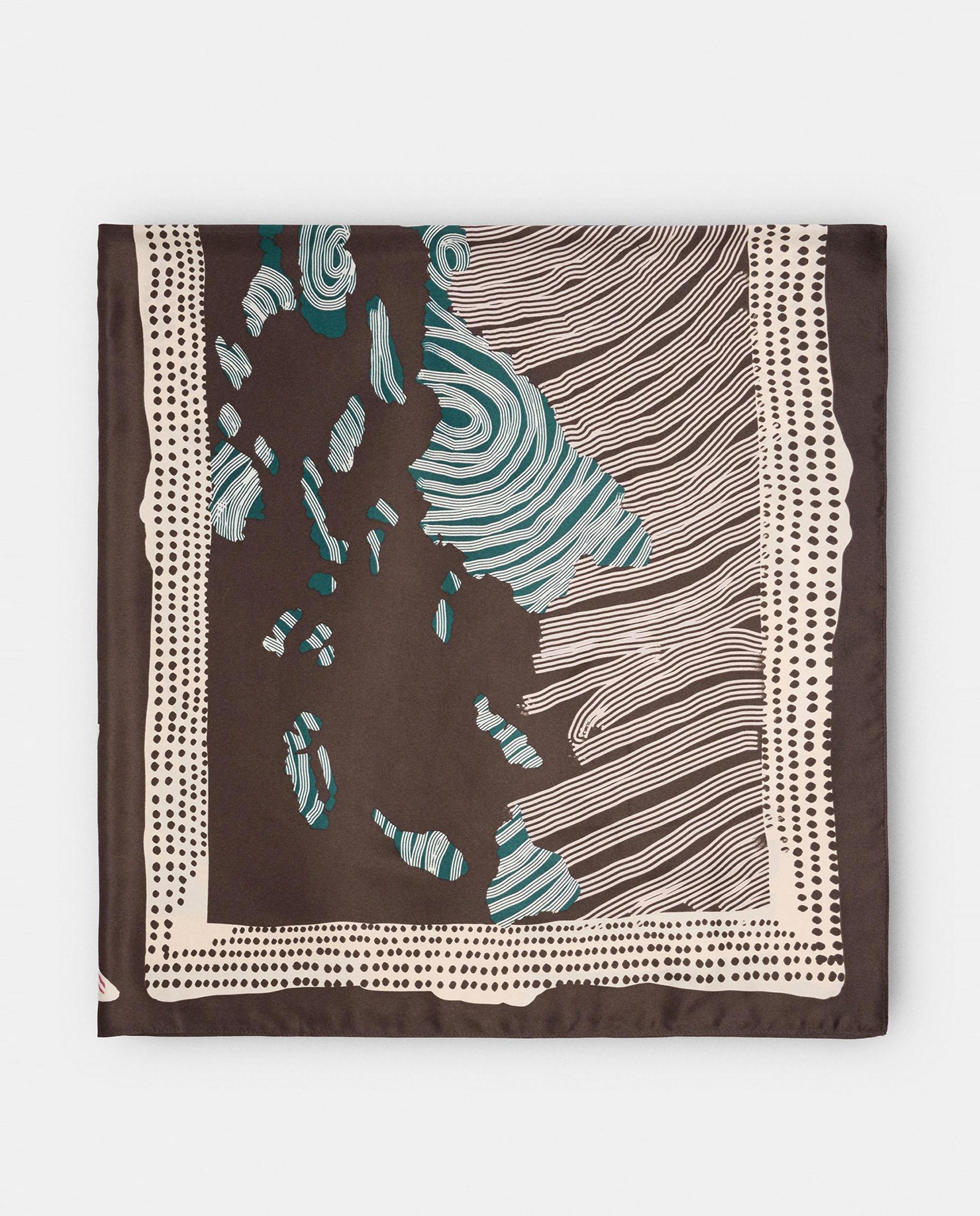Pañuelo cuadrado con estampados - Parfois - Marrón claro Marrón claro-1