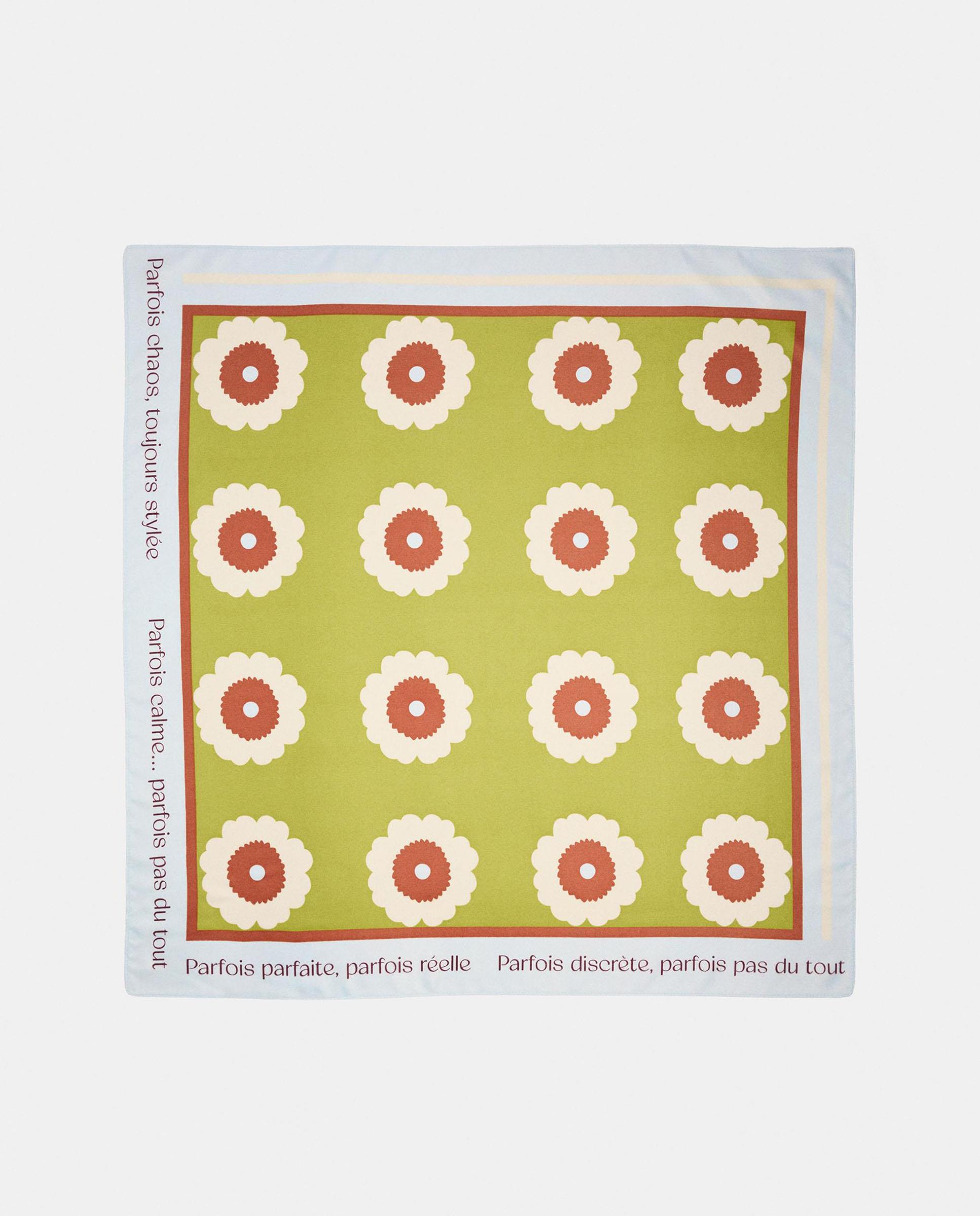 Pañuelo cuadrado con estampado floral - Parfois - Lima Lima-2