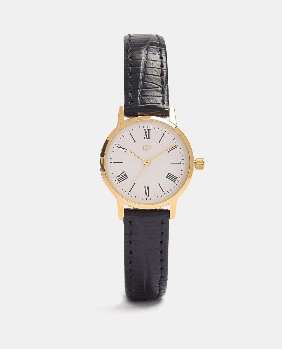 Reloj de mujer con correa de hebilla en liso - Parfois - Negro Negro-1