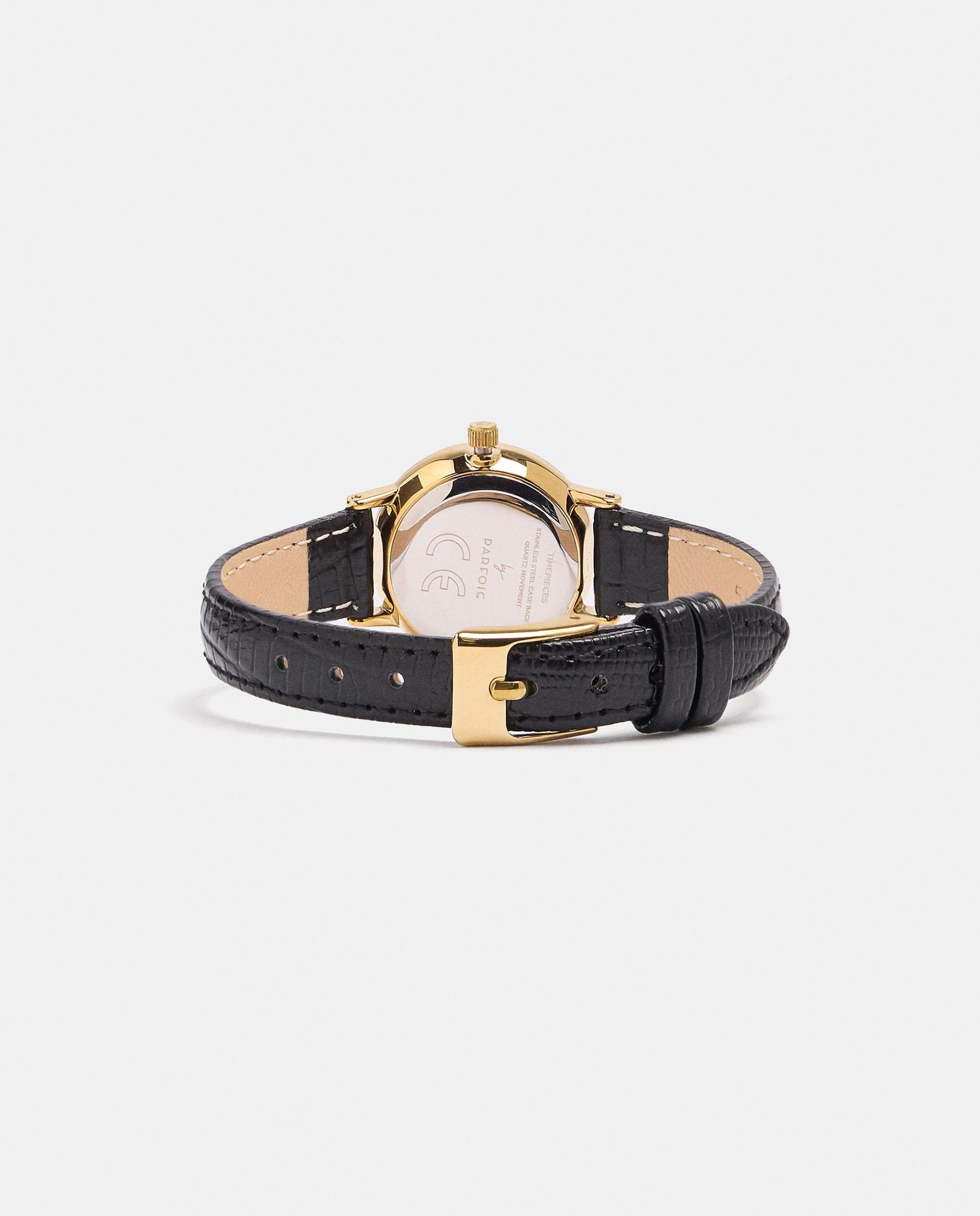 Reloj de mujer con correa de hebilla en liso - Parfois - Negro Negro-3