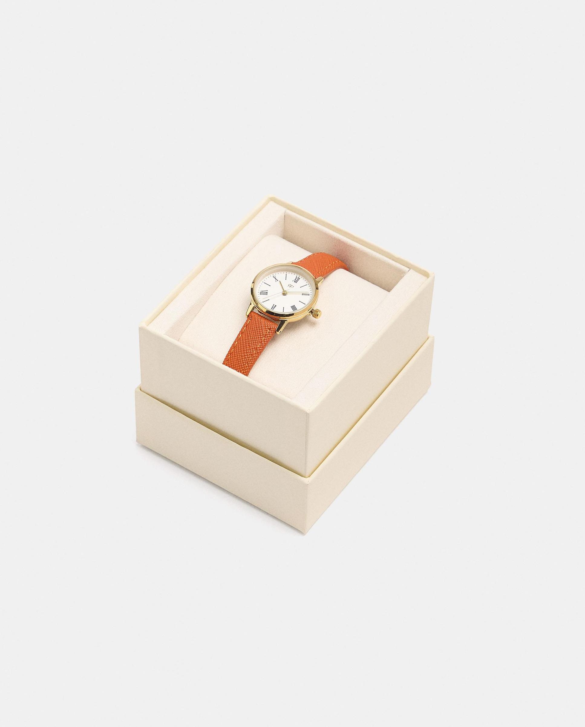 Reloj de mujer con correa de hebilla en liso - Parfois - Naranja Naranja-4