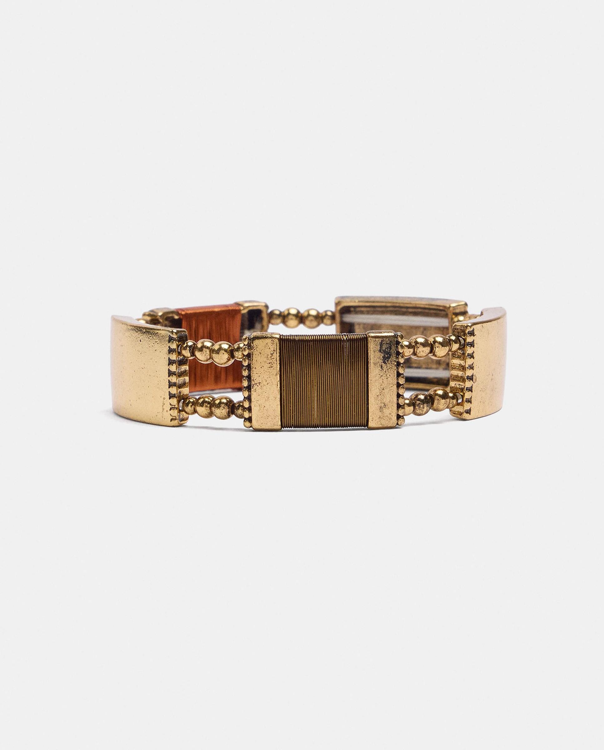 Imagen 0 de Pulsera con cuentas decorativas segmentadas Multicolor