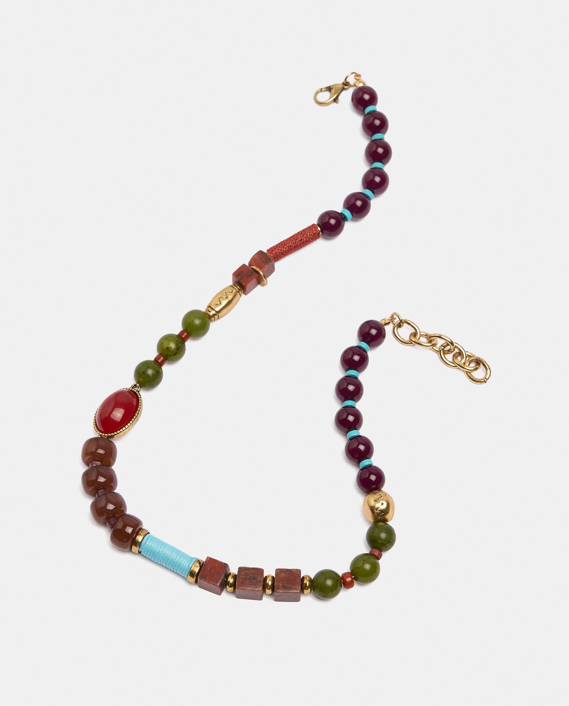 Imagen 2 de Collar corto de cuentas y abalorios decorativos - Parfois - Multicolor Multicolor