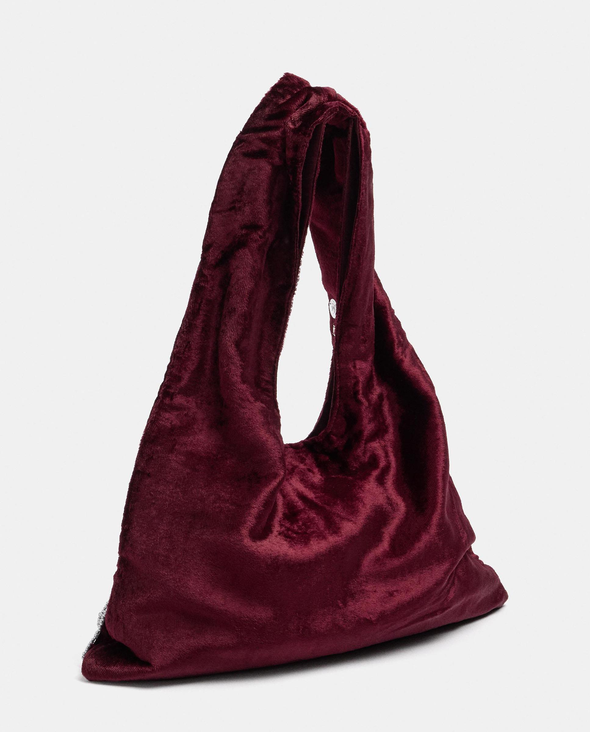 Bolso de fiesta con cuentas y tachuelas decorativas - Parfois - Burdeos Burdeos-2