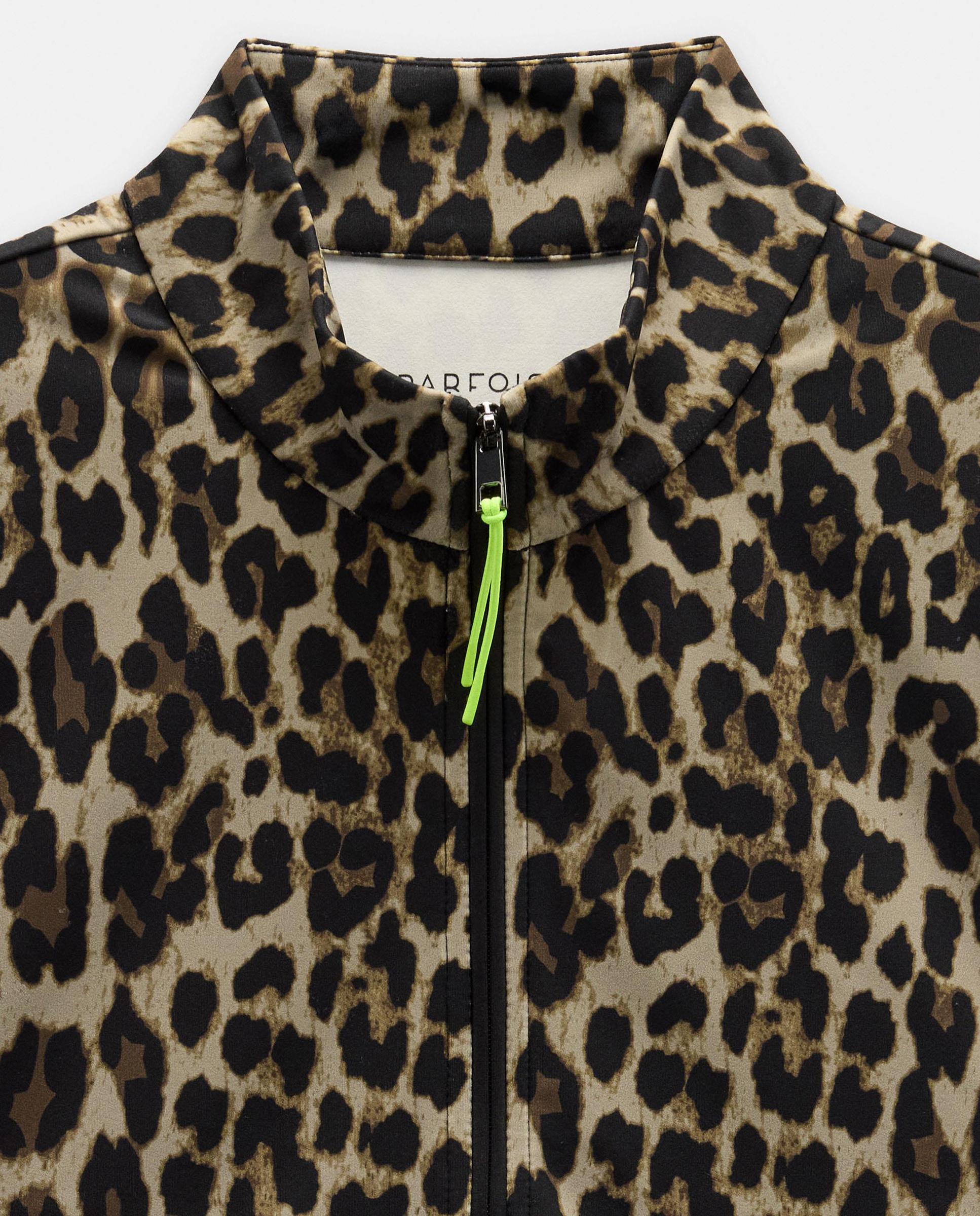Top de mujer de manga corta con cremallera frontal y estampado animal print - Parfois - Multicolor Multicolor-6