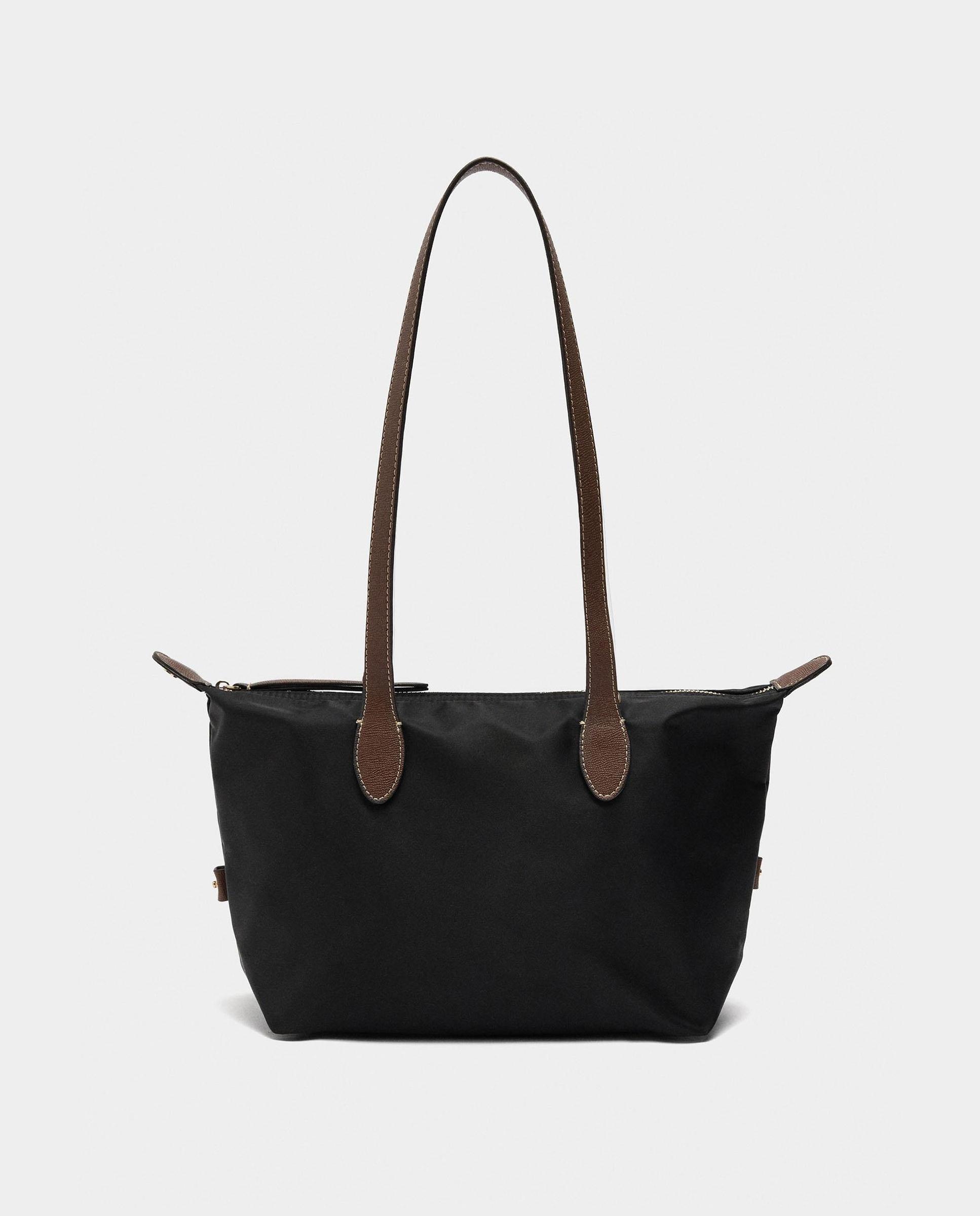Shopper con cierre de cremallera en liso - Parfois - Negro Negro-6