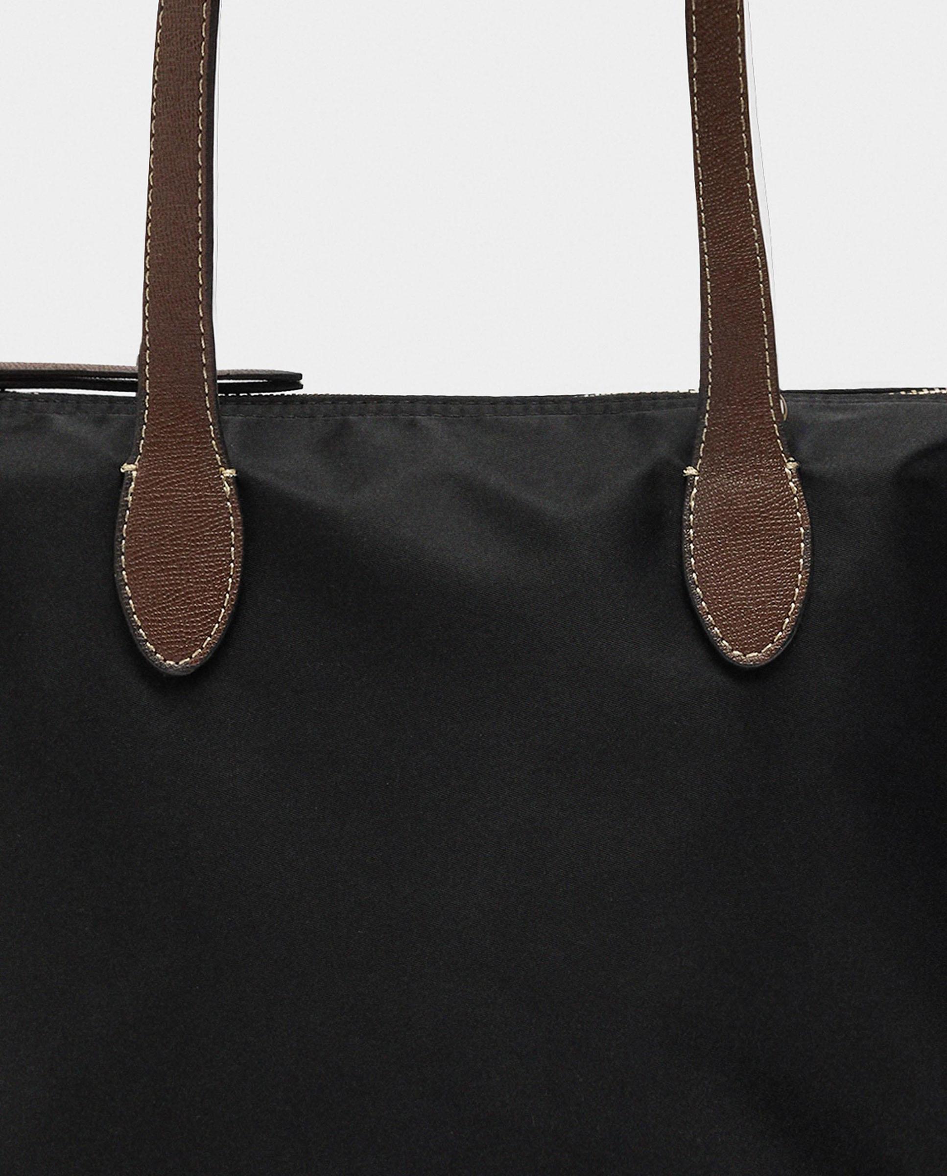 Shopper con cierre de cremallera en liso - Parfois - Negro Negro-7
