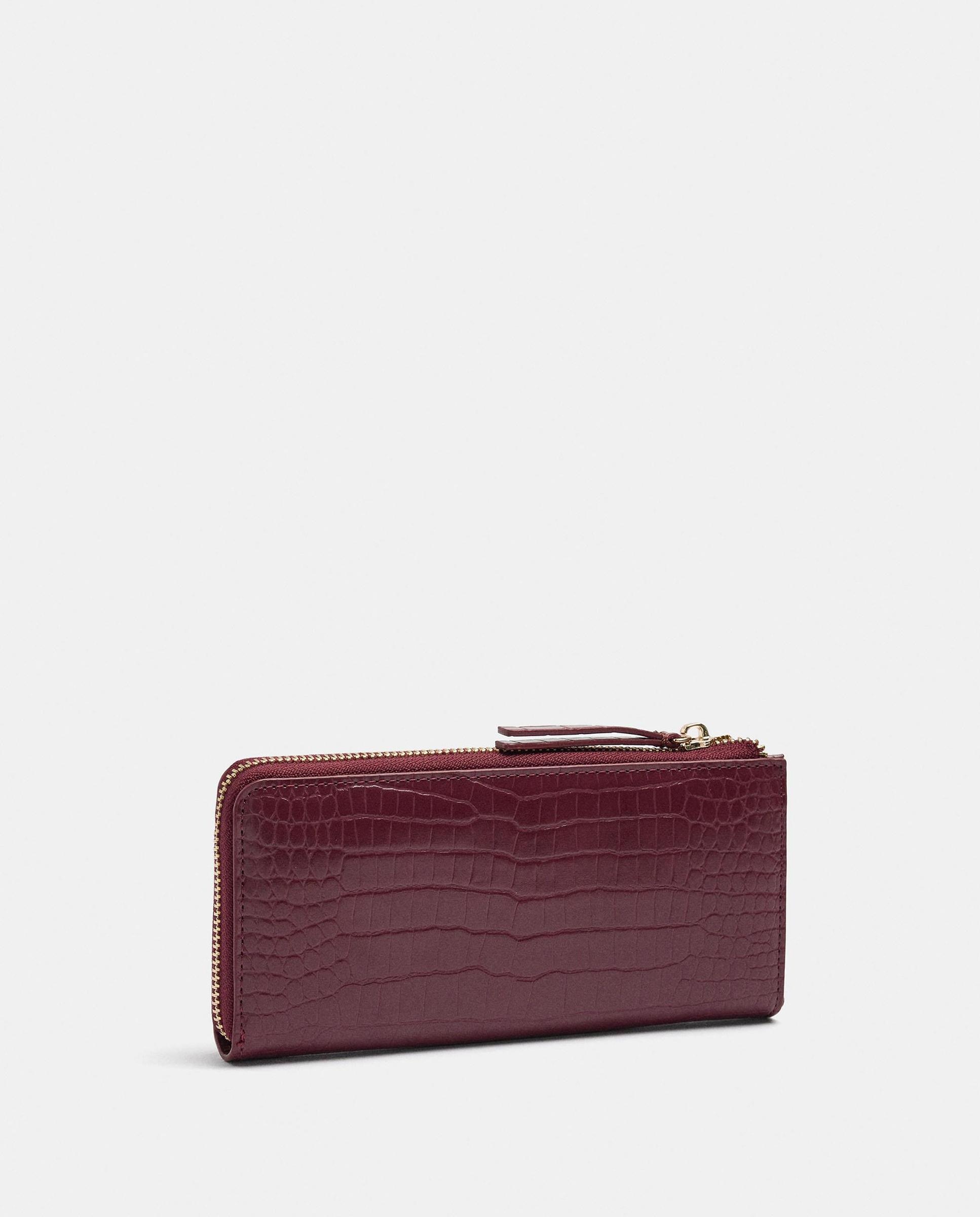 Cartera de mujer grande con cierre de cremallera - Parfois - Burdeos Burdeos-2