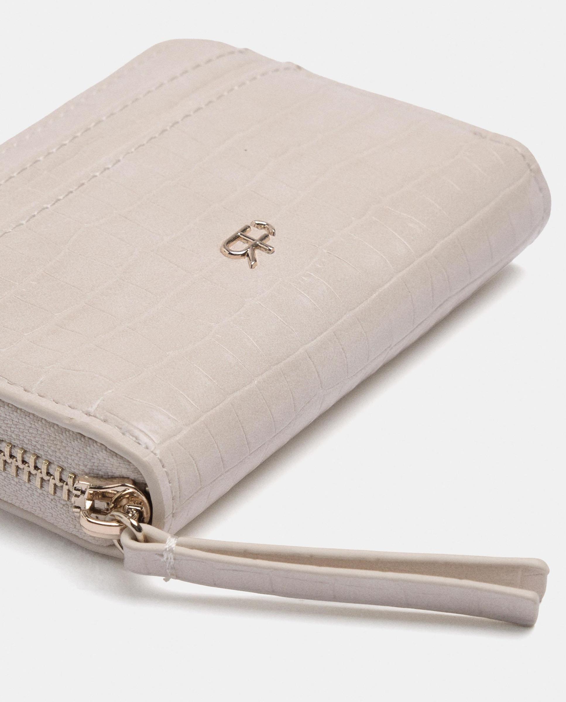 Cartera de mujer mediana con cierre de cremallera - Parfois - Crudo Crudo-3