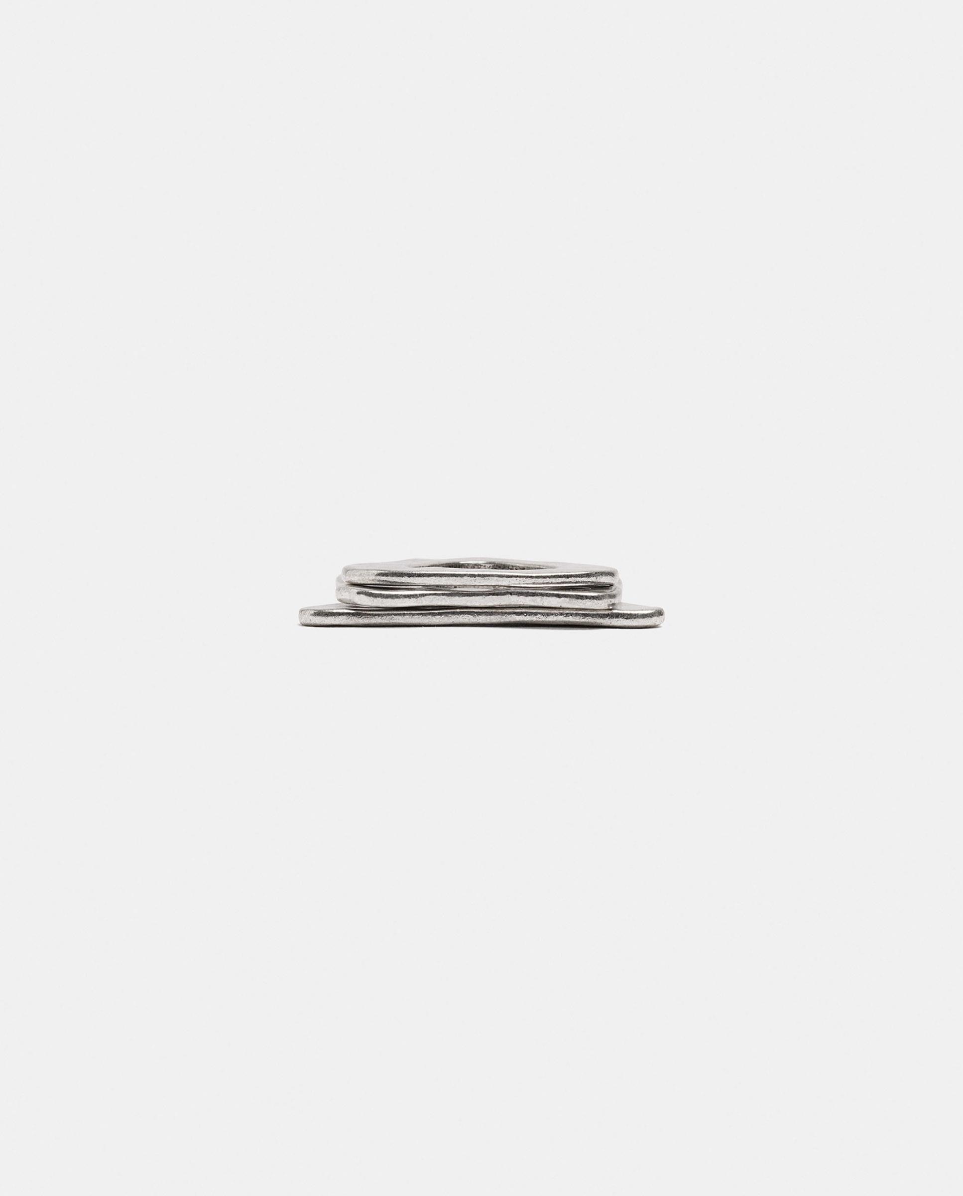 Pack de pendientes de aro irregulares - Parfois - Plateado Plateado-3