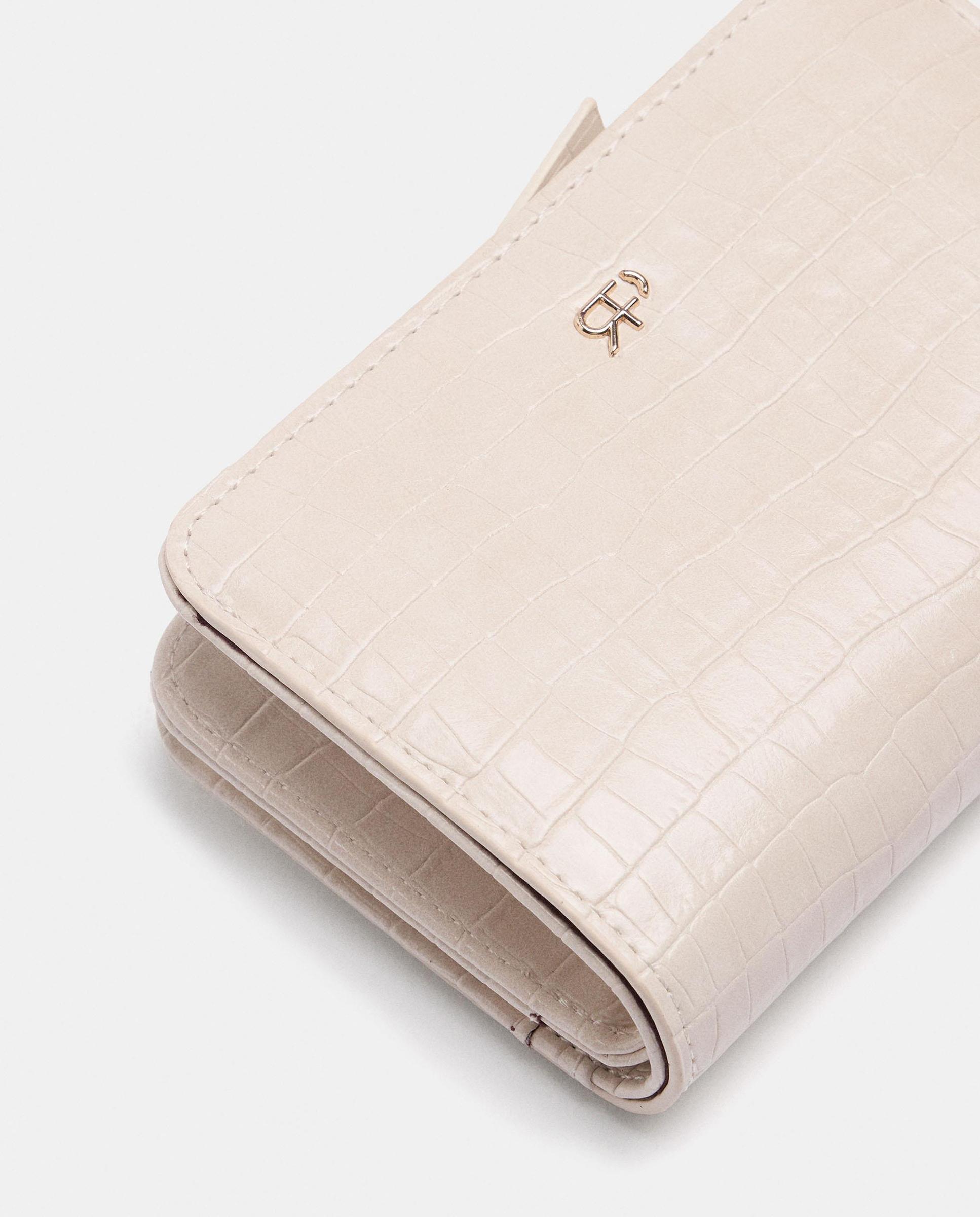 Cartera de mujer mediana con cierre de cremallera - Parfois - Crudo Crudo-3