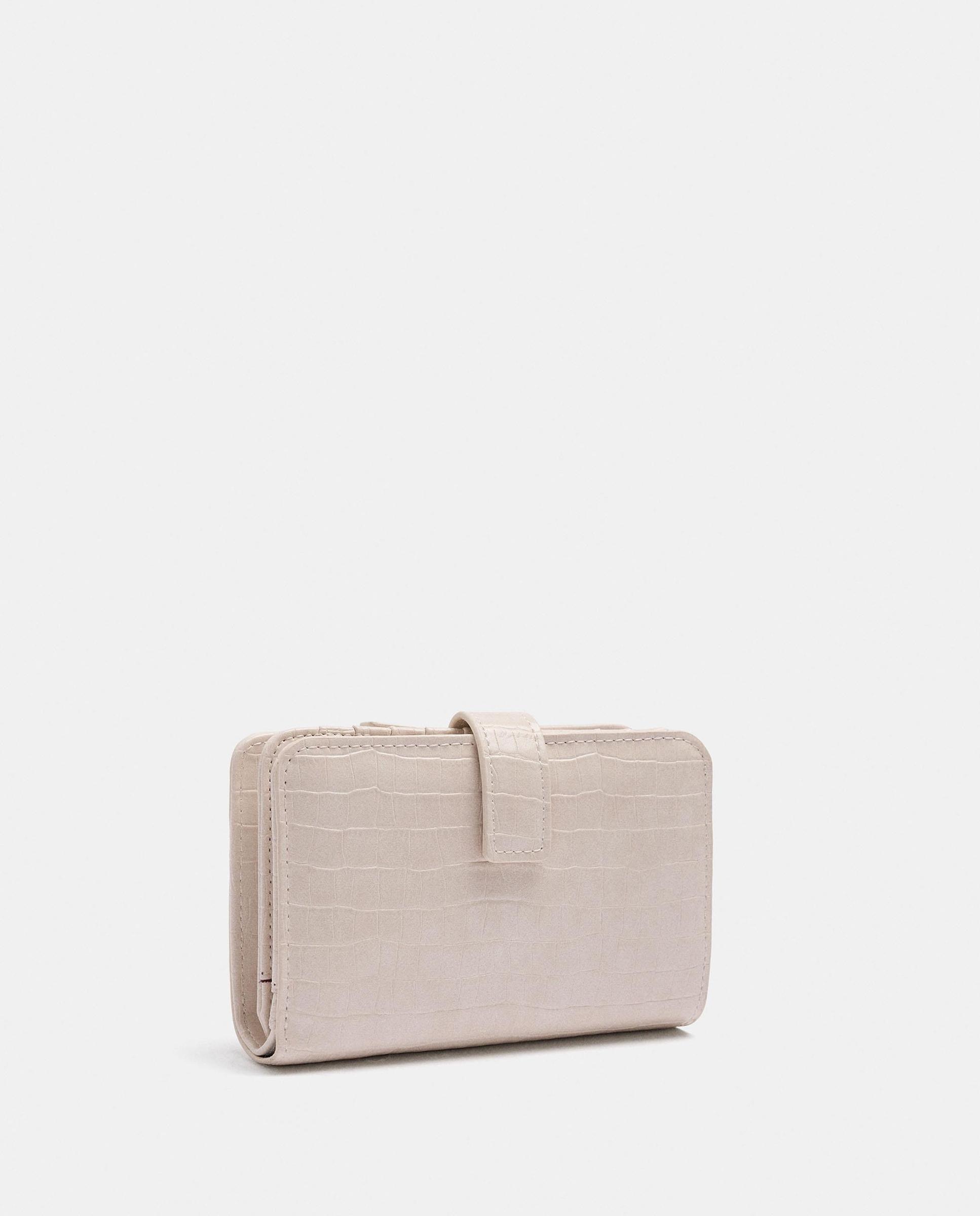 Cartera de mujer mediana con cierre de cremallera - Parfois - Crudo Crudo-2