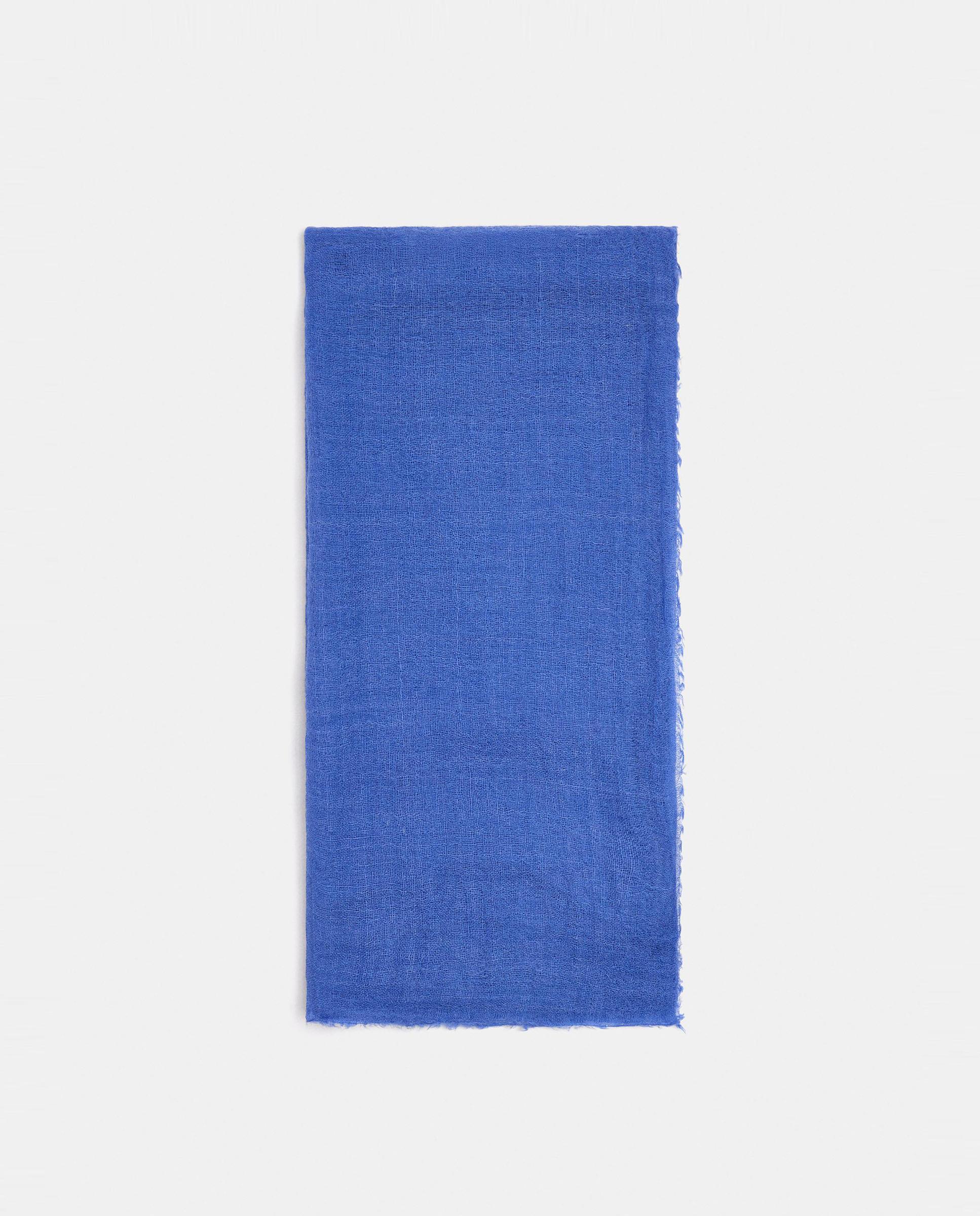 Pañuelo con pespuntes en liso - Parfois - Azul Azul-1