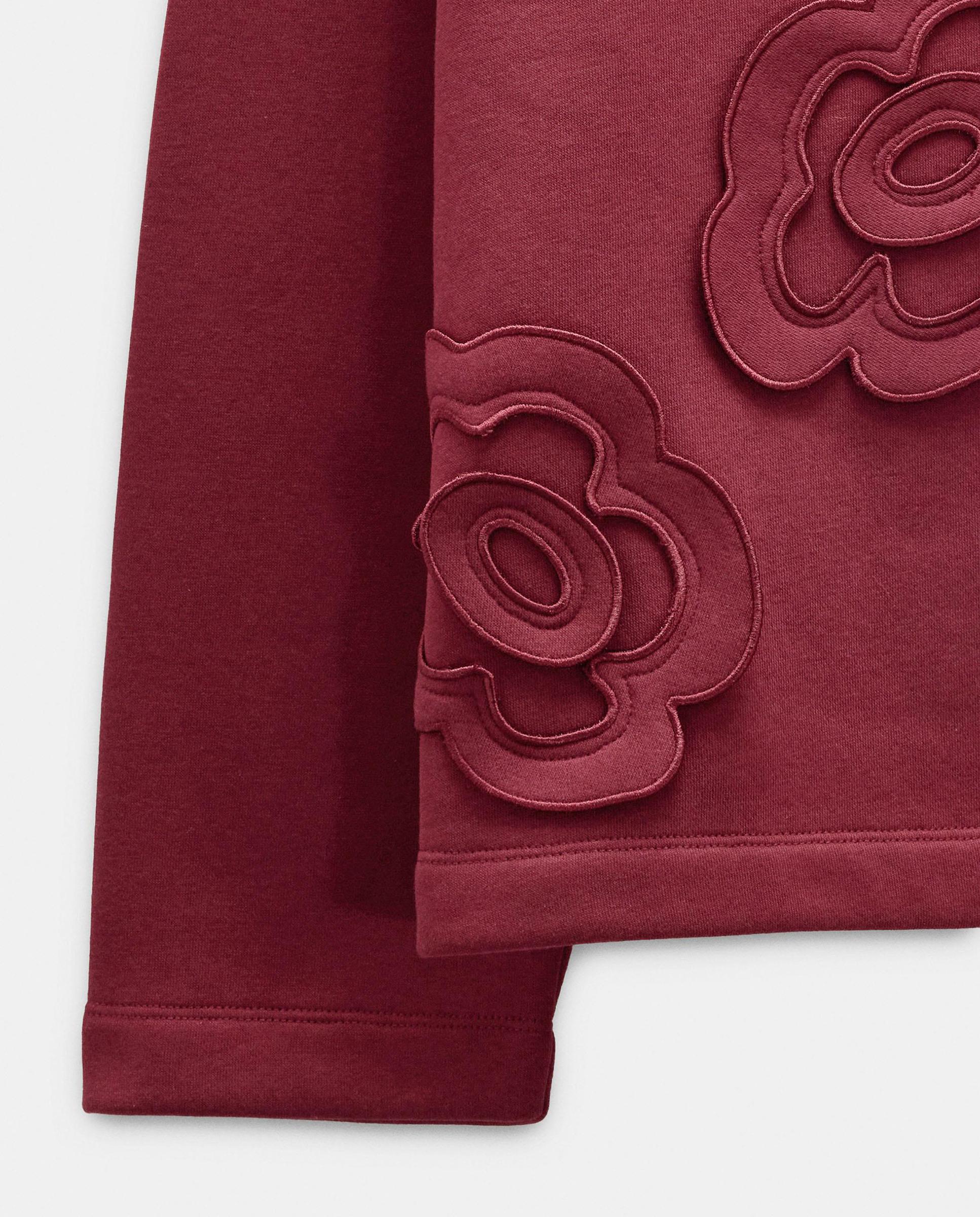 Imagen 4 de Jersey de mujer sin capucha con flores bordadas - Parfois - Burdeos Burdeos