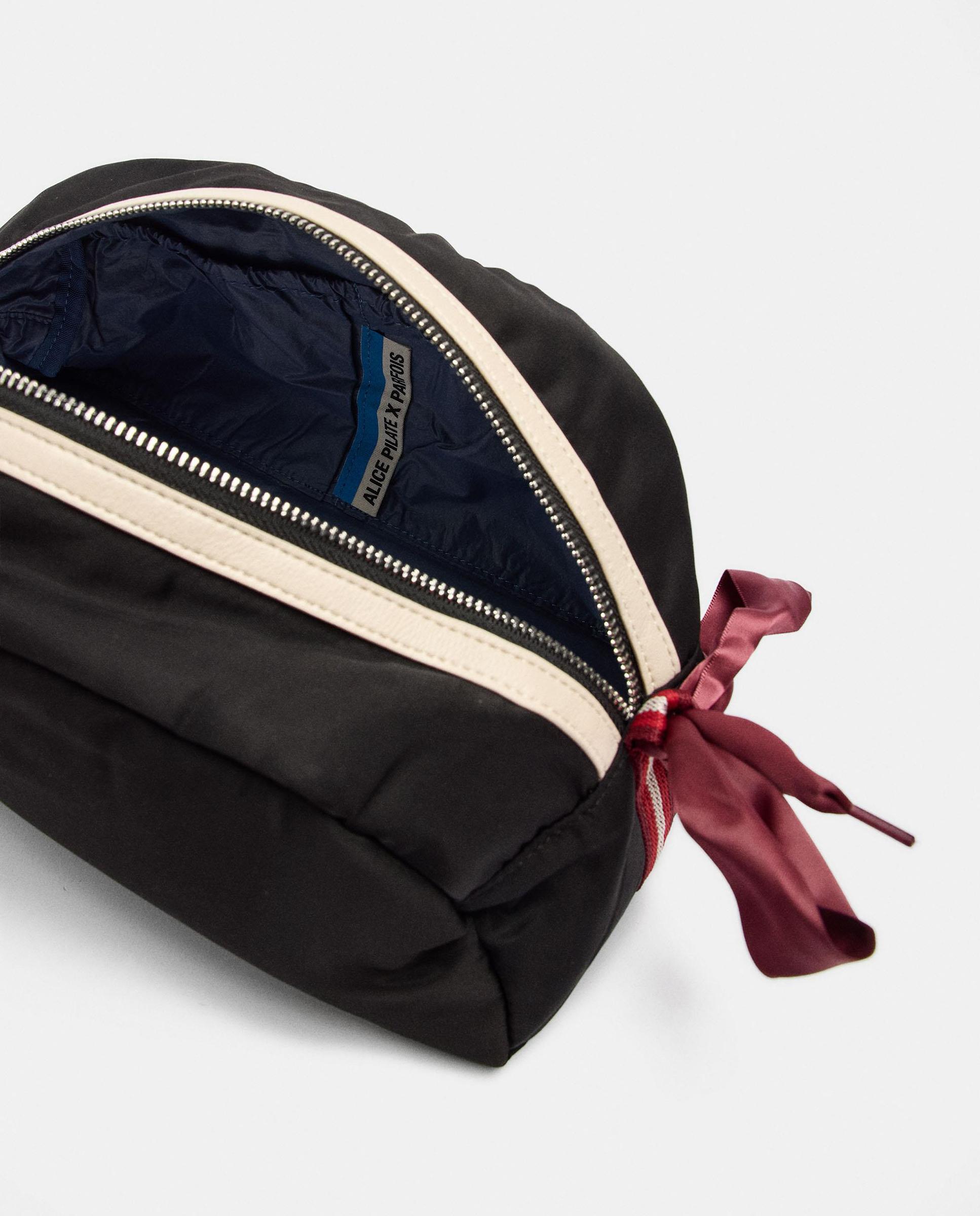 Neceser ovalado con cierre de cremallera y lazo decorativo - Parfois - Negro Negro-4