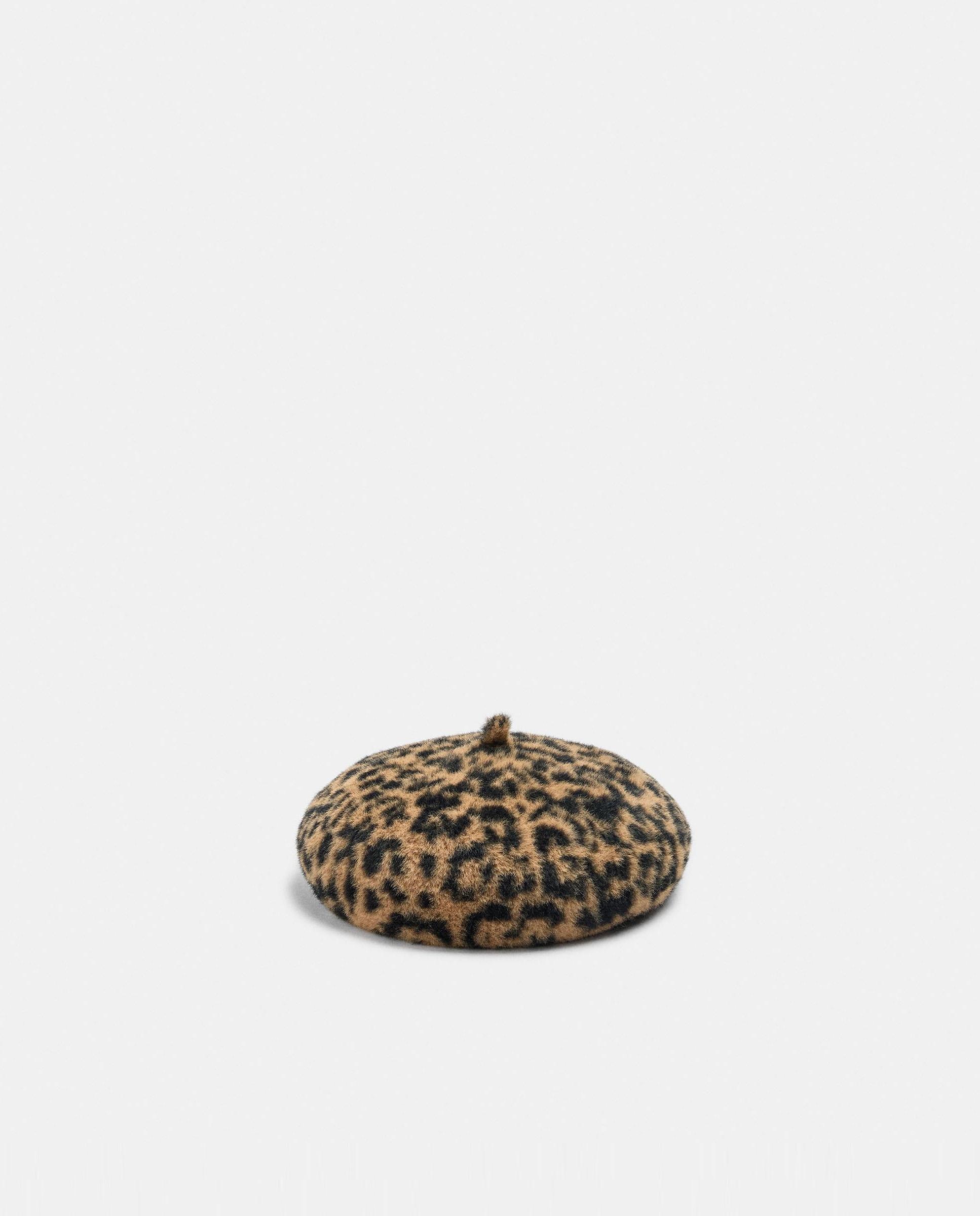 Imagen 1 de Boina de mujer con estampado animal print Multicolor