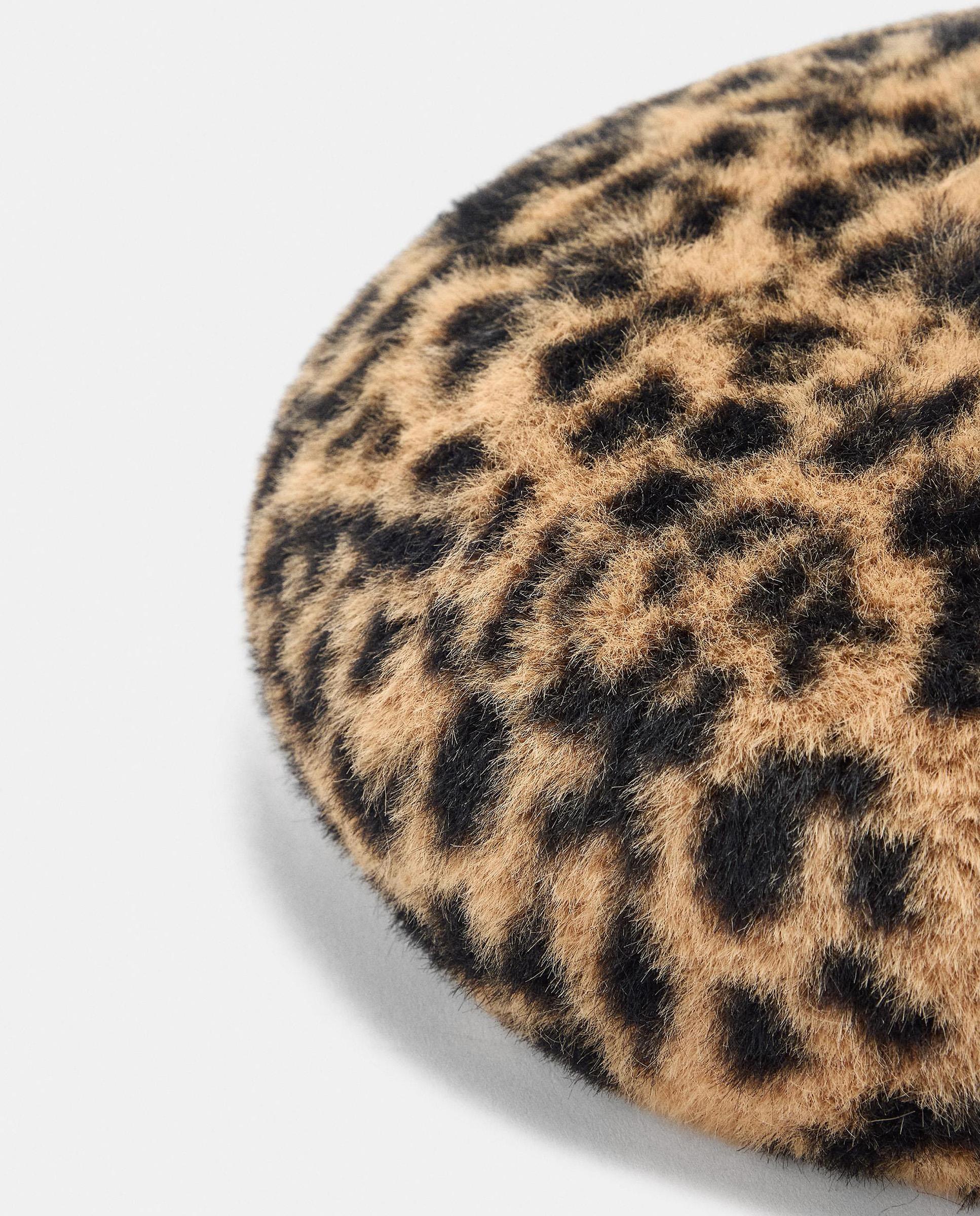 Imagen 3 de Boina de mujer con estampado animal print - Parfois - Multicolor Multicolor