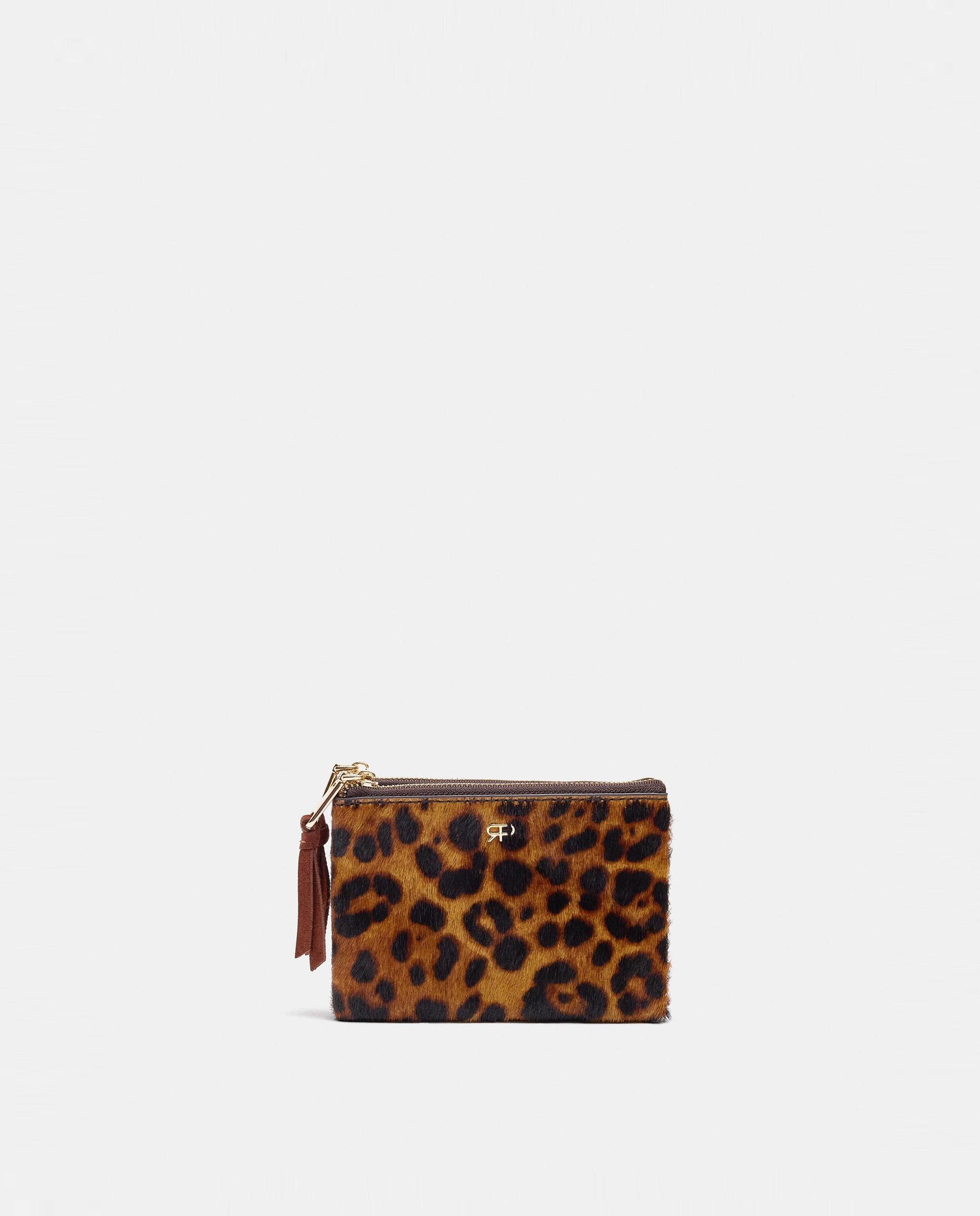 Monedero de mujer pequeño con cierre de cremallera con estampado animal print - Parfois - Multicolor Multicolor-1