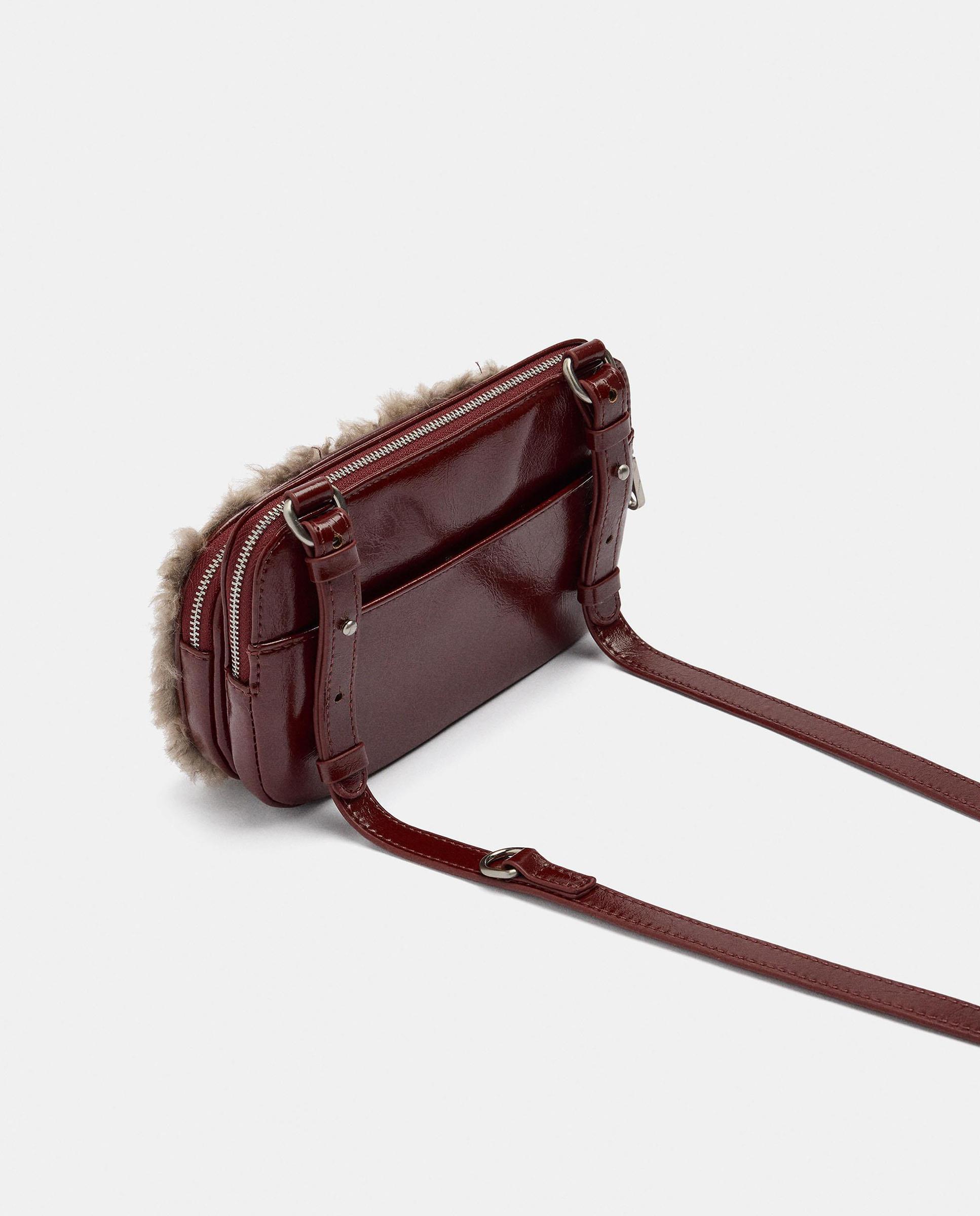Bolso de mano estilo neceser convertible a bandolera con cierre de cremallera - Parfois - Teja Teja-2