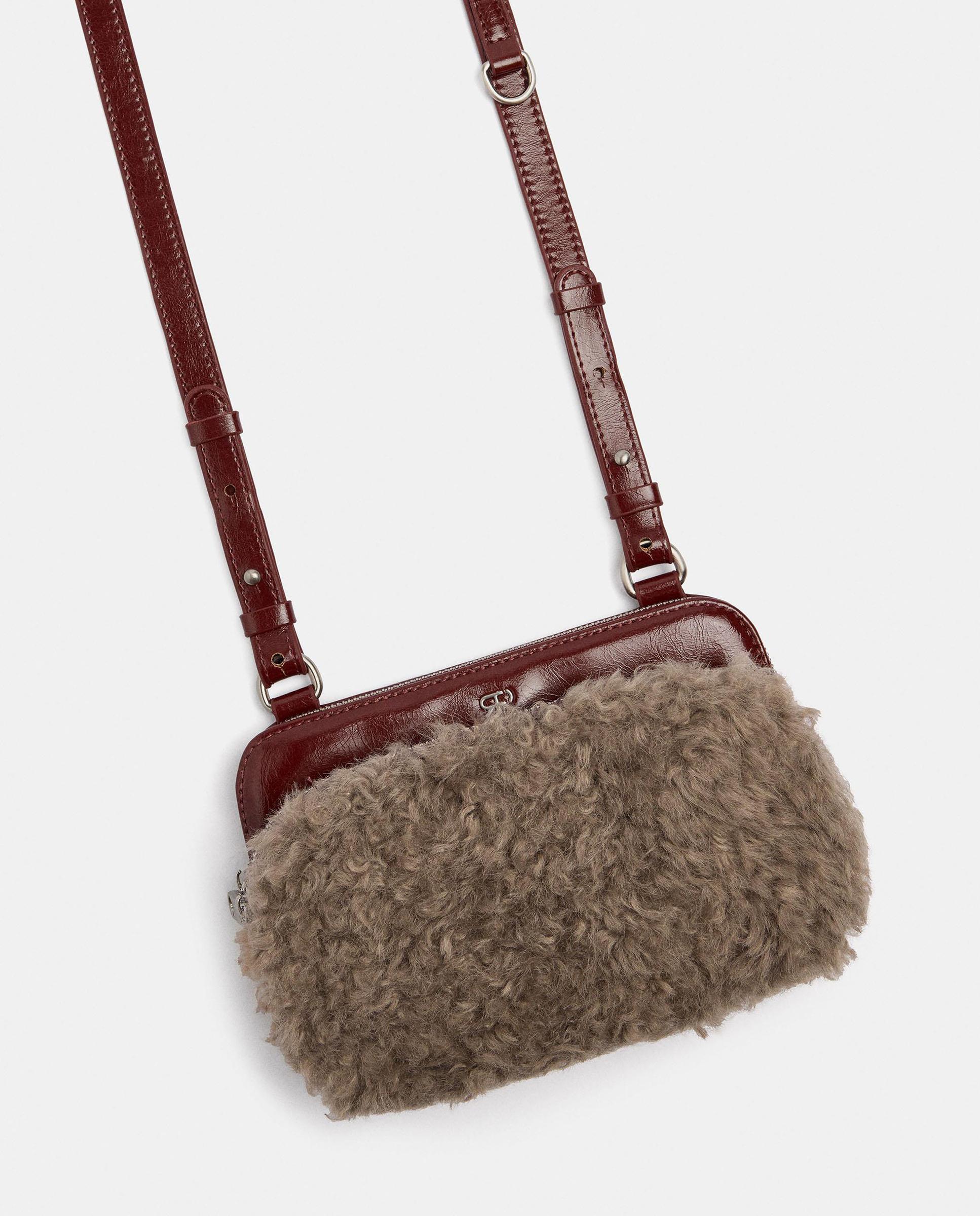 Bolso de mano estilo neceser convertible a bandolera con cierre de cremallera - Parfois - Teja Teja-4