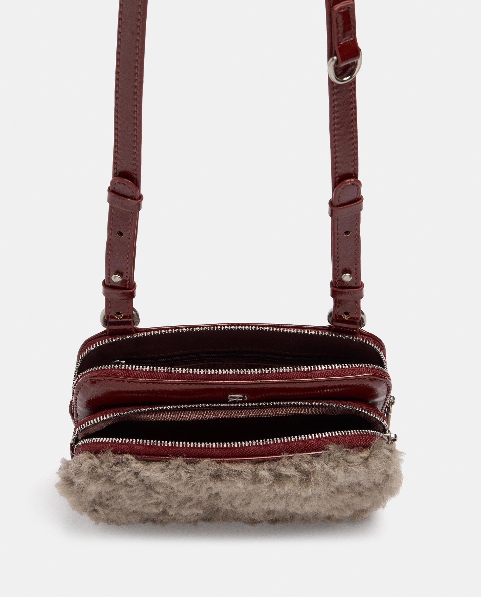 Bolso de mano estilo neceser convertible a bandolera con cierre de cremallera - Parfois - Teja Teja-5