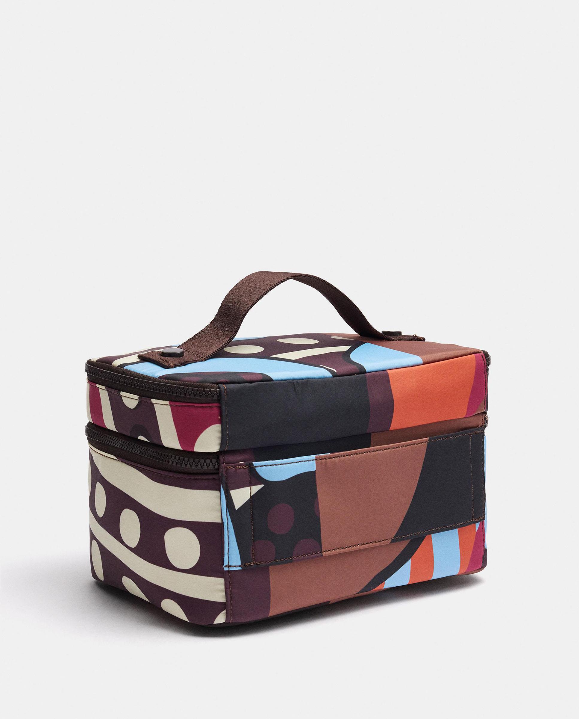 Neceser con varios compartimentos y cierre de cremallera con estampados - Parfois - Multicolor Multicolor-2