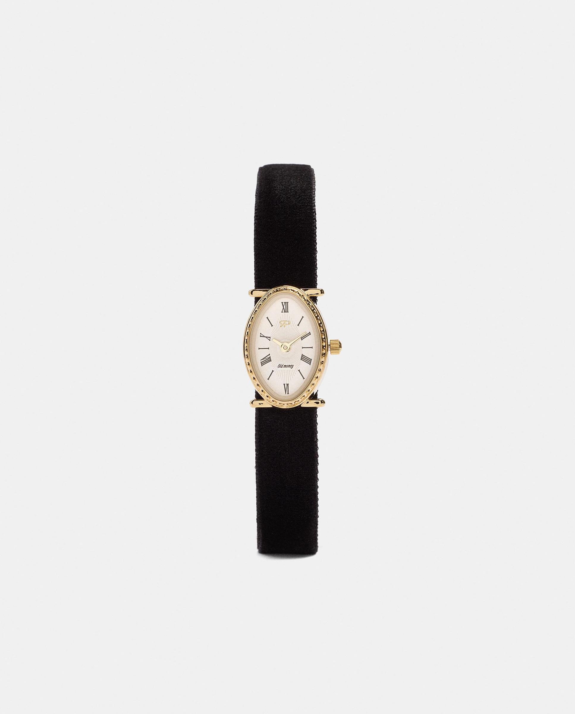 Imagen 0 de Reloj de mujer con cierre de hebilla en liso Negro