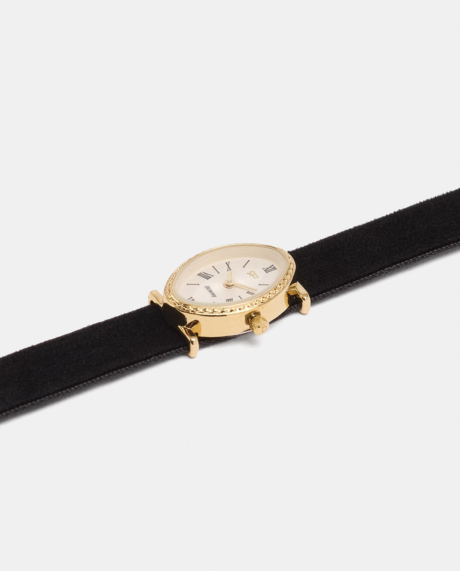Reloj de mujer con cierre de hebilla en liso - Parfois - Negro Negro-2