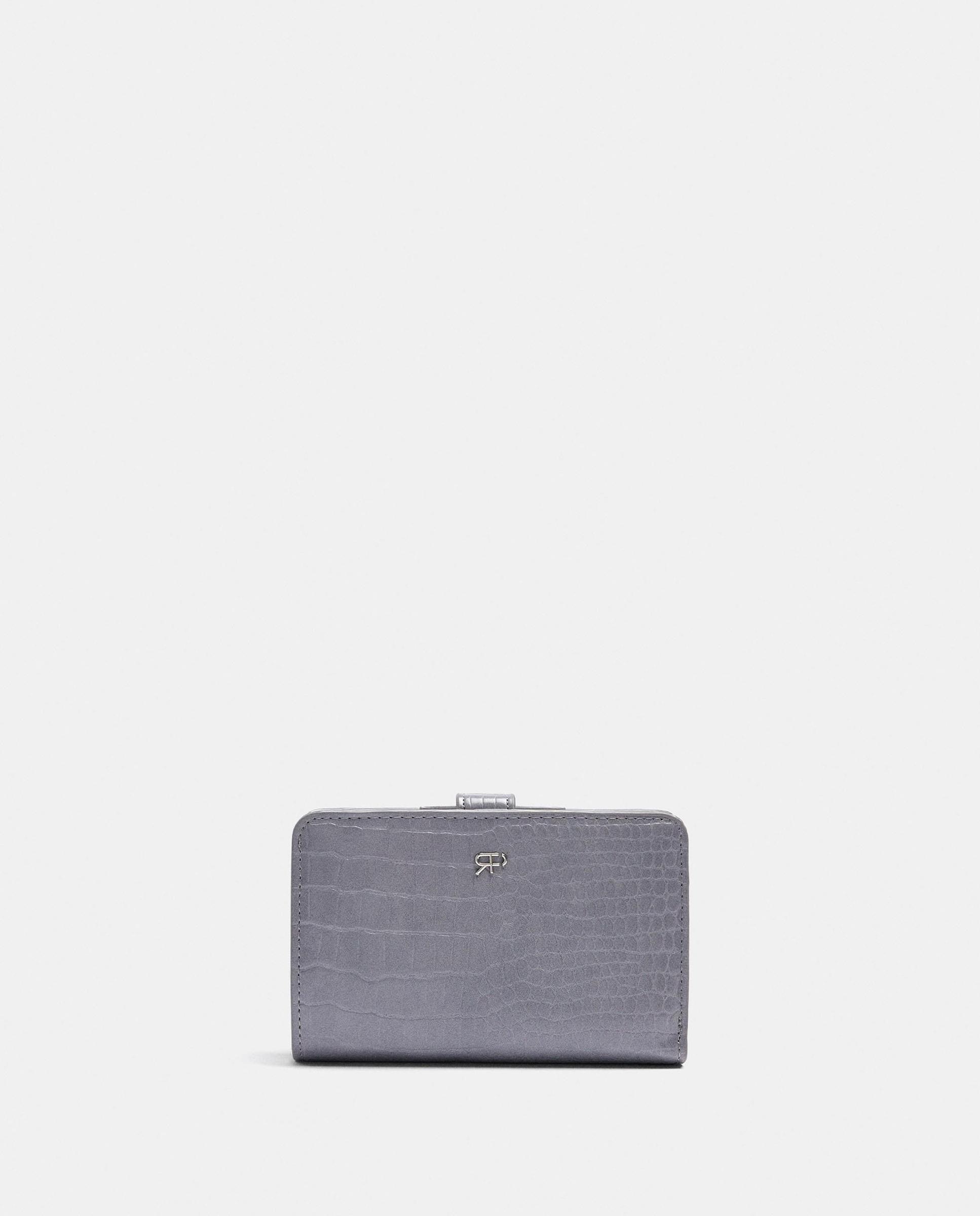 Cartera de mujer mediana con cierre de cremallera - Parfois - Azul Azul-1