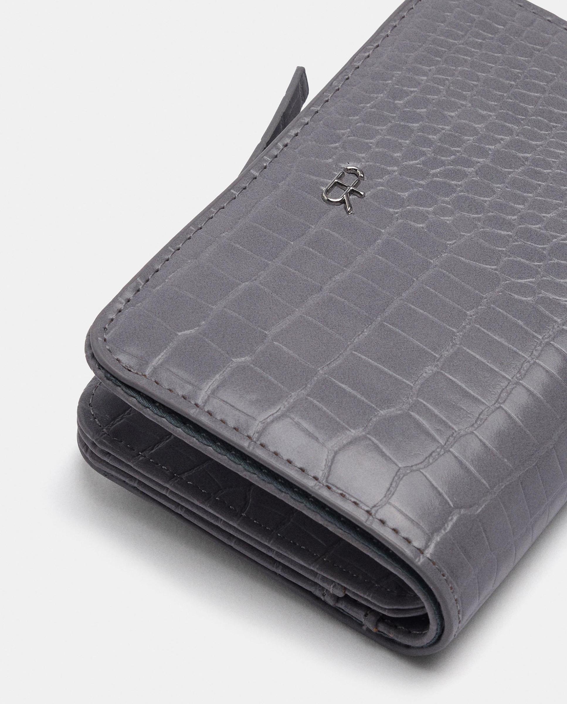 Cartera de mujer mediana con cierre de cremallera - Parfois - Azul Azul-3