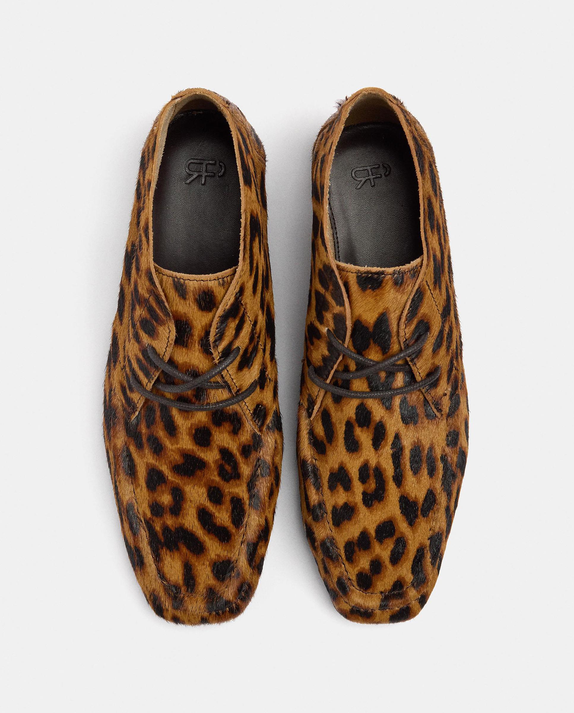 Imagen 3 de Botines básicos de mujer 100% piel con cierre de cordones y estampado animal print - Parfois - Multicolor Multicolor