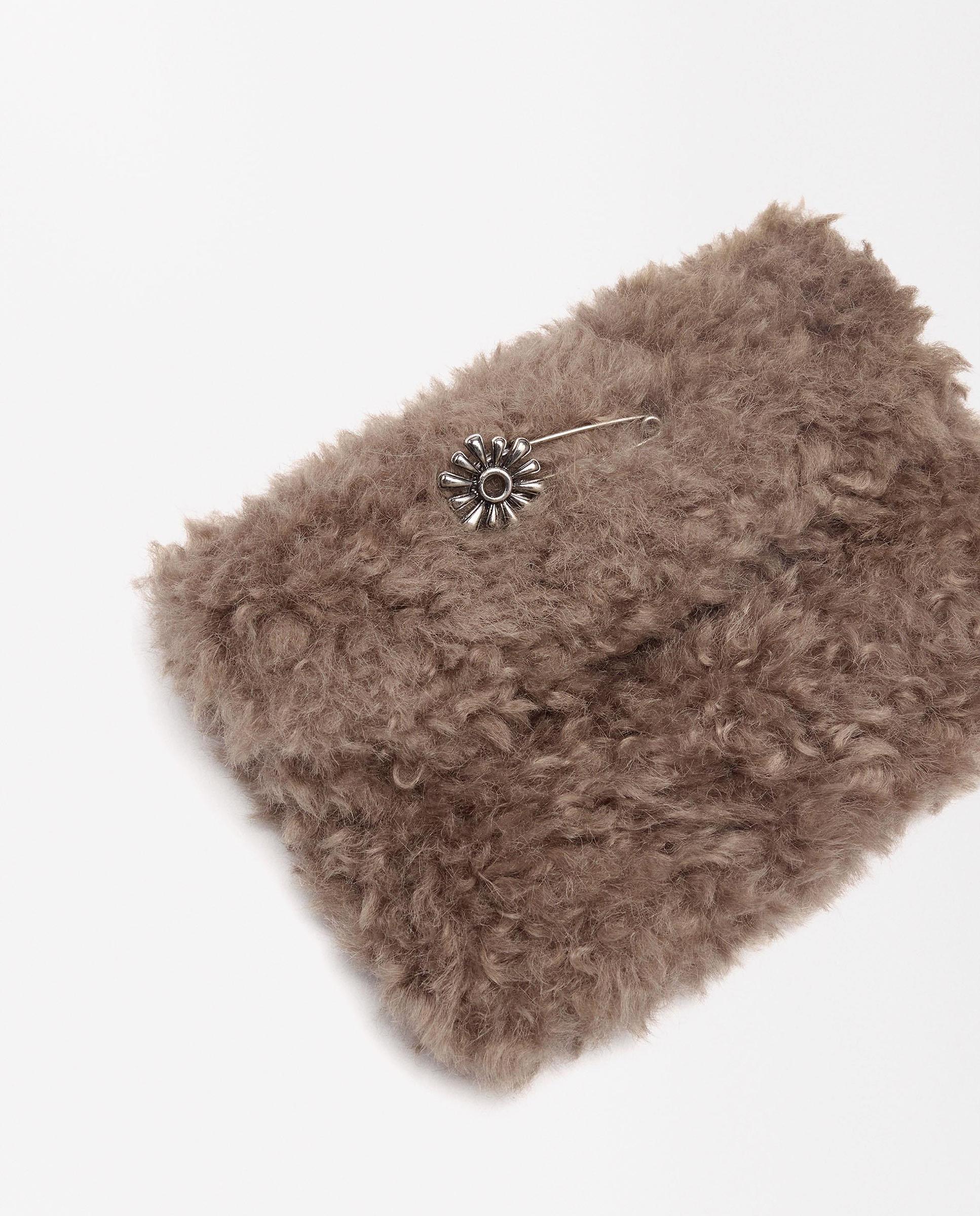 Neceser de pelito en liso - Parfois - Beige Beige-3