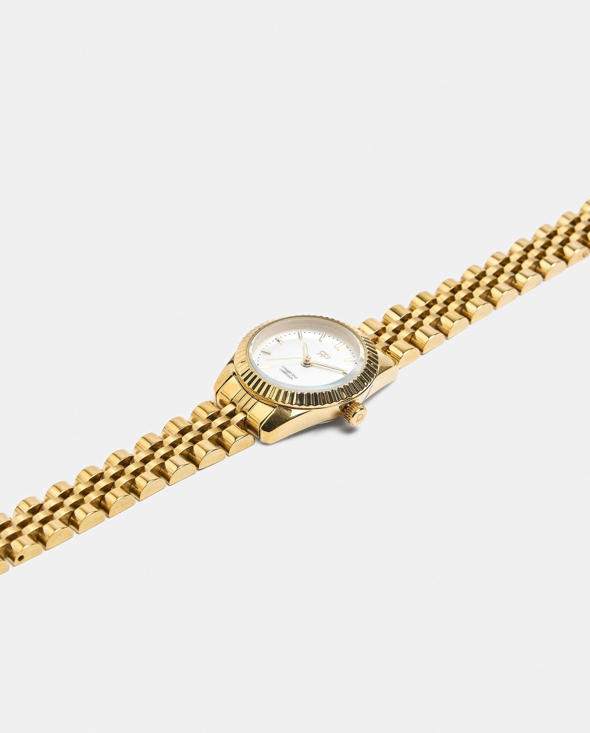 Imagen 2 de Reloj de mujer de acero inoxidable en liso - Parfois - Dorado Dorado