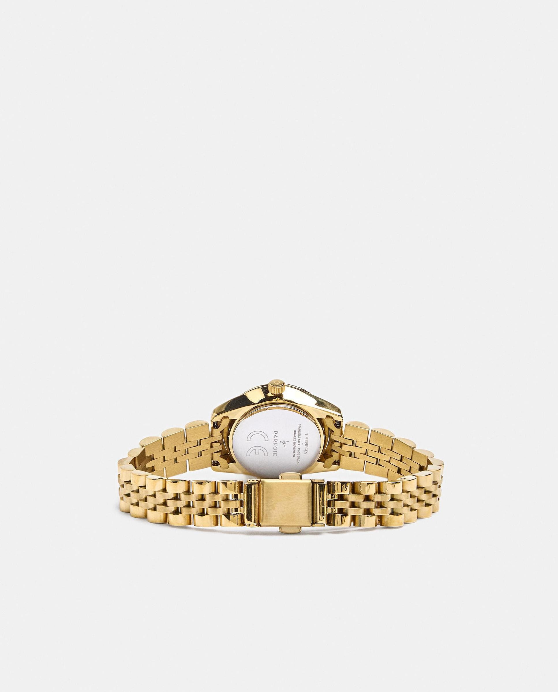 Imagen 3 de Reloj de mujer de acero inoxidable en liso - Parfois - Dorado Dorado
